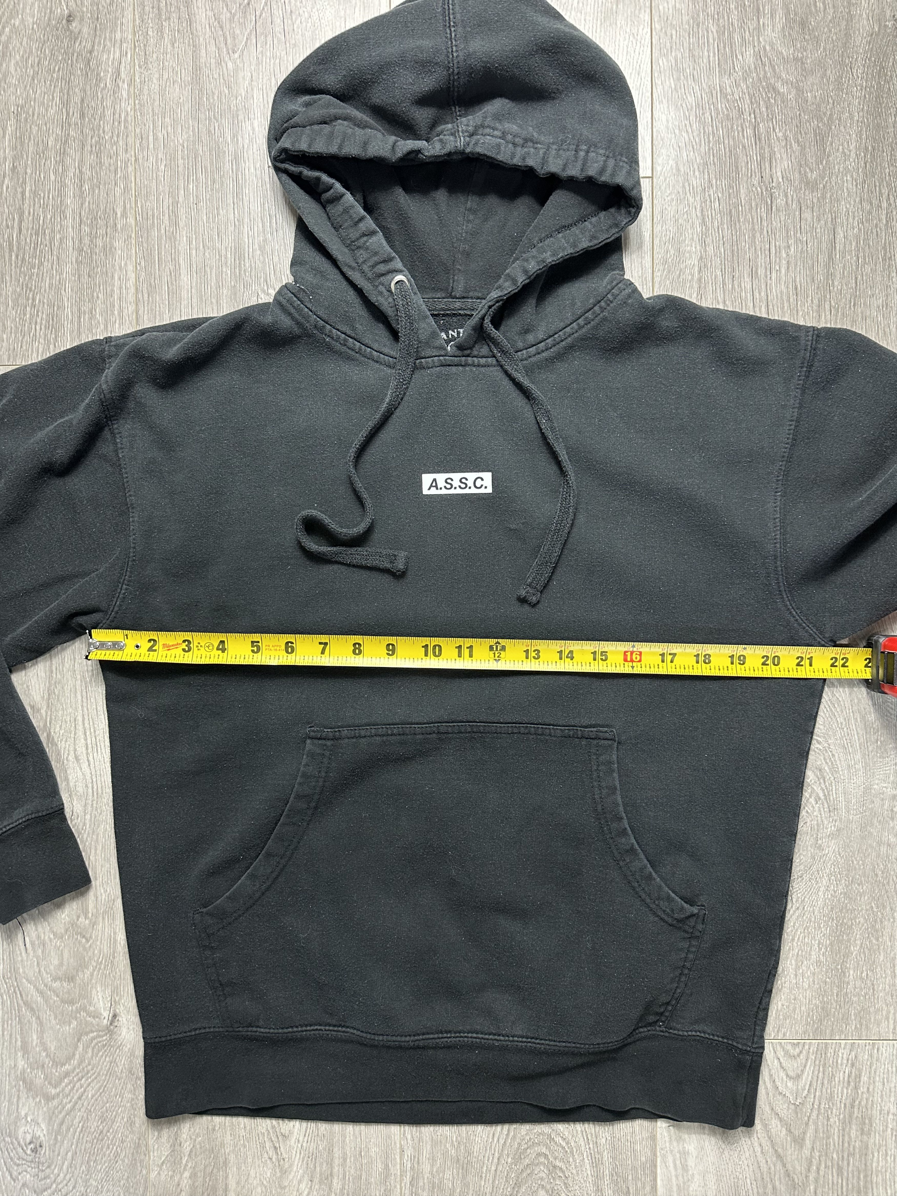 Anti Social Social Club ASSC Box Logo Hoodie Black / White Spellout Size US M / EU 48-50 / 2 - 8 Thumbnail