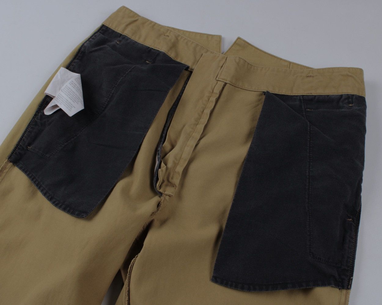 Designer × Golden Goose GOLDEN GOOSE Oversized Olive Khaki Cotton Chino Pants Size US 31 - 15 Thumbnail