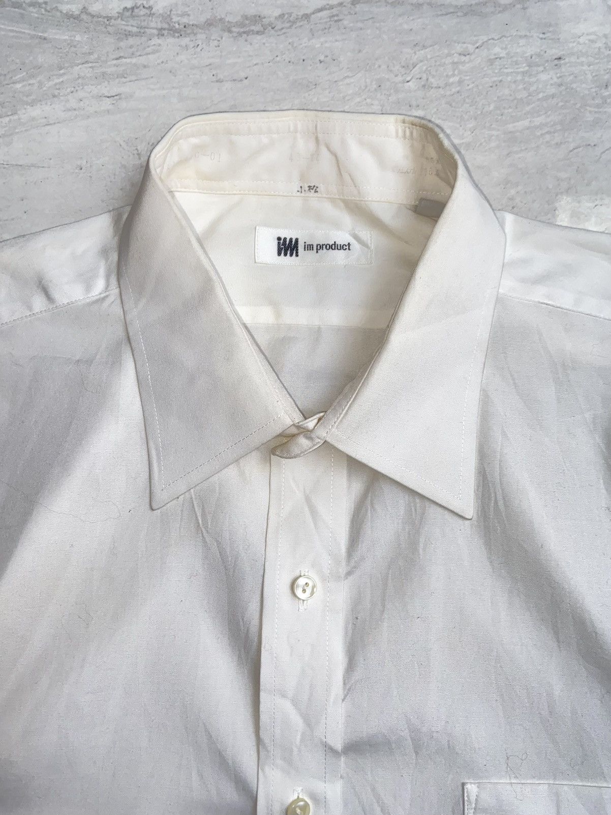 Issey Miyake Issey Miyake IM Product White 3/4 Sleeve Shirt Size US L / EU 52-54 / 3 - 5 Thumbnail