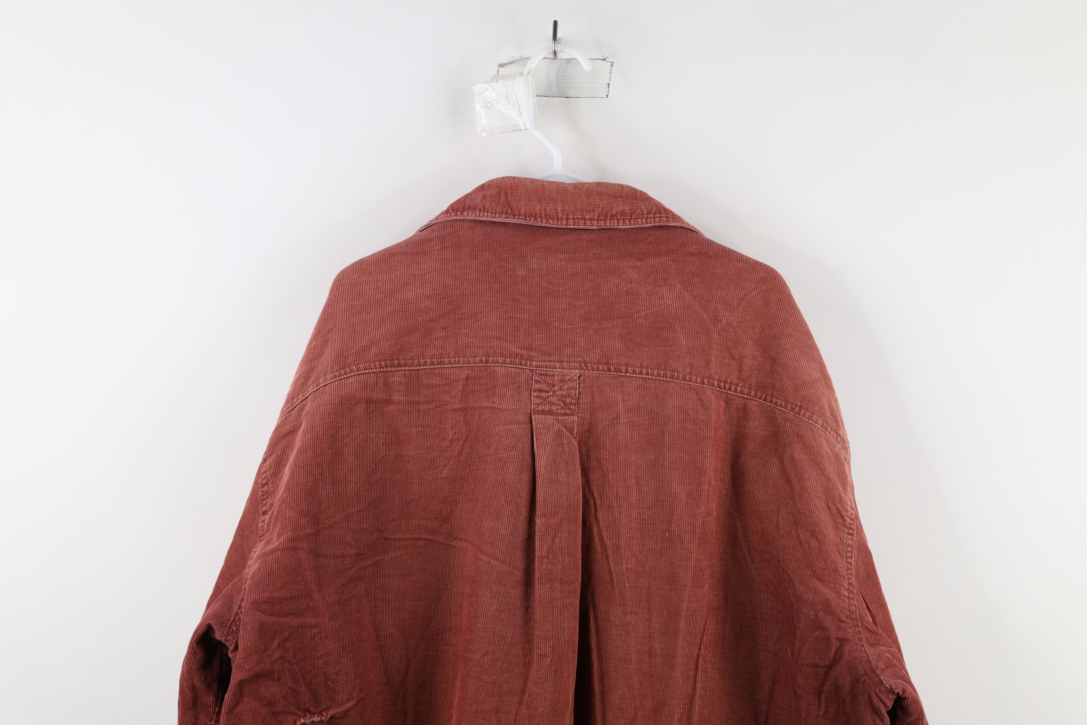 Vintage Vintage Woolrich Fleece Lined Corduroy Button Shirt Jacket Size US XXL / EU 58 / 5 - 15 Thumbnail
