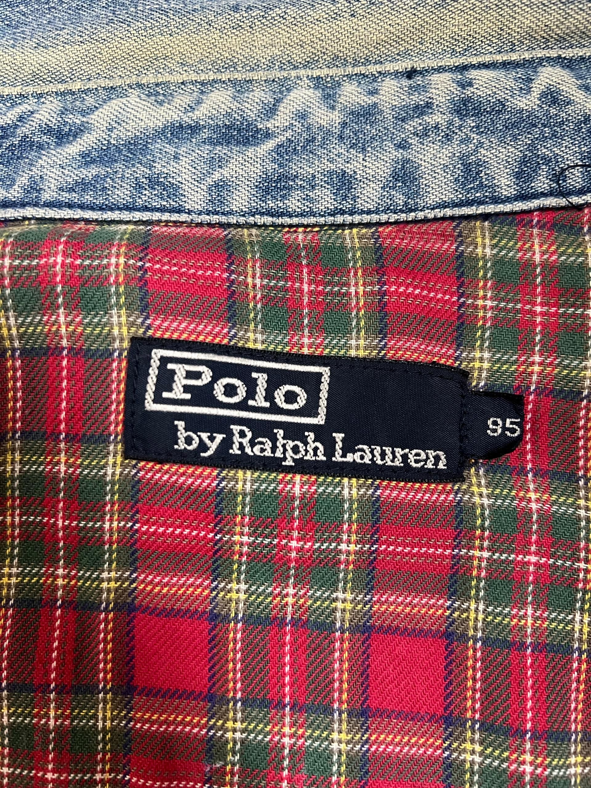 Polo Ralph Lauren × Vintage Vintage Distrassed Polo Ralph Lauren Denim Jacket Size US L / EU 52-54 / 3 - 12 Thumbnail