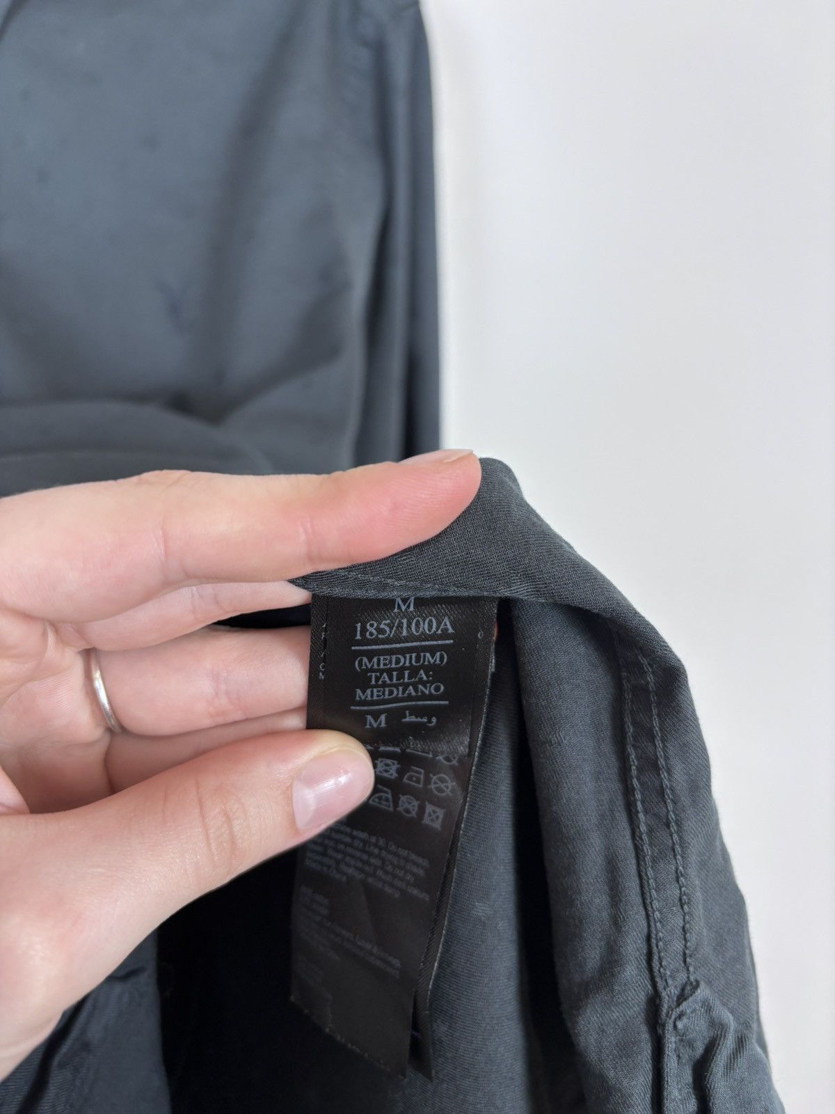 Allsaints AllSaints Cosmo LS Men’s Long Sleeve Shirt Button Up Grey Size US M / EU 48-50 / 2 - 12 Thumbnail
