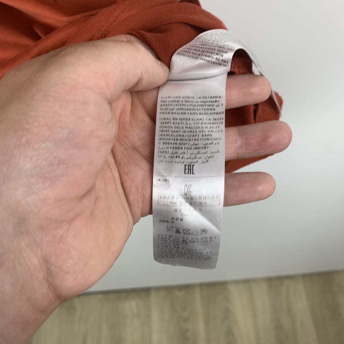 Z Zegna Z Zegna Luxury T Shirt Big Logo Size L Orange Italy Designer Size US L / EU 52-54 / 3 - 9 Thumbnail