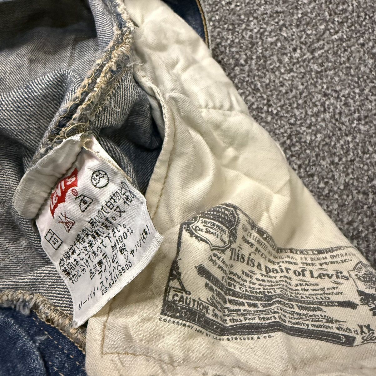 If Six Was Nine 🔥🇺🇸 Vintage 2004 Levis 501 Straight Faded Aging Denim W34 Size US 34 / EU 50 - 15 Thumbnail