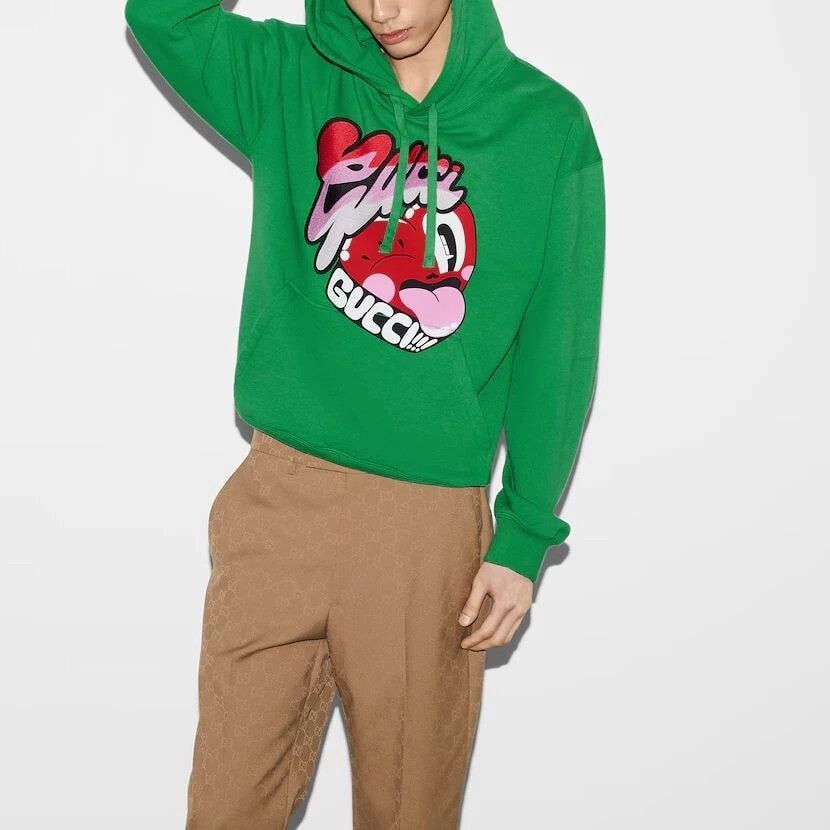 Gucci o1mt1gz0325 Hoodie in Green Size US S / EU 44-46 / 1 - 4 Thumbnail