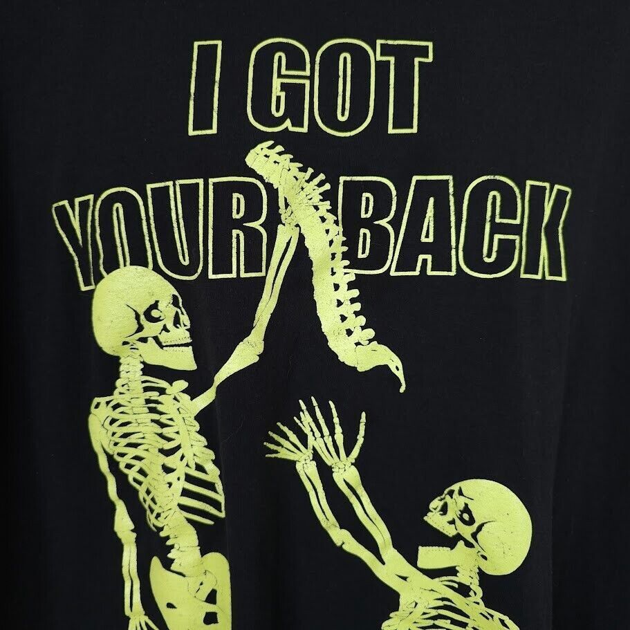 Other Halloween Skeleton T Shirt Mens Size 3XL Black Got Your Back Size US XXL / EU 58 / 5 - 2 Thumbnail