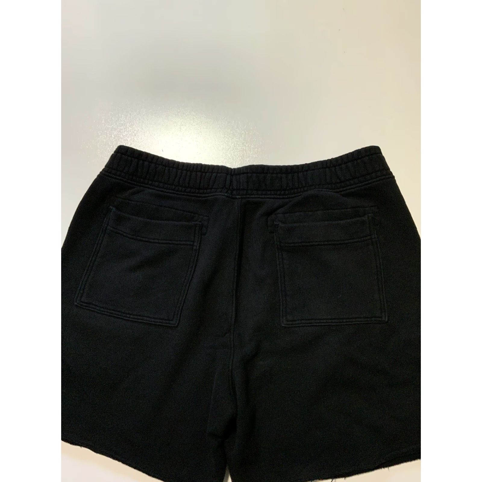 Vintage Cotton Citizen French Terry Fleece Raw Edge Heavyweight Black Sweat Shorts XXL Men Regular Cotton Sweat Shorts Black XX Large Mens Size US 39 - 8 Thumbnail