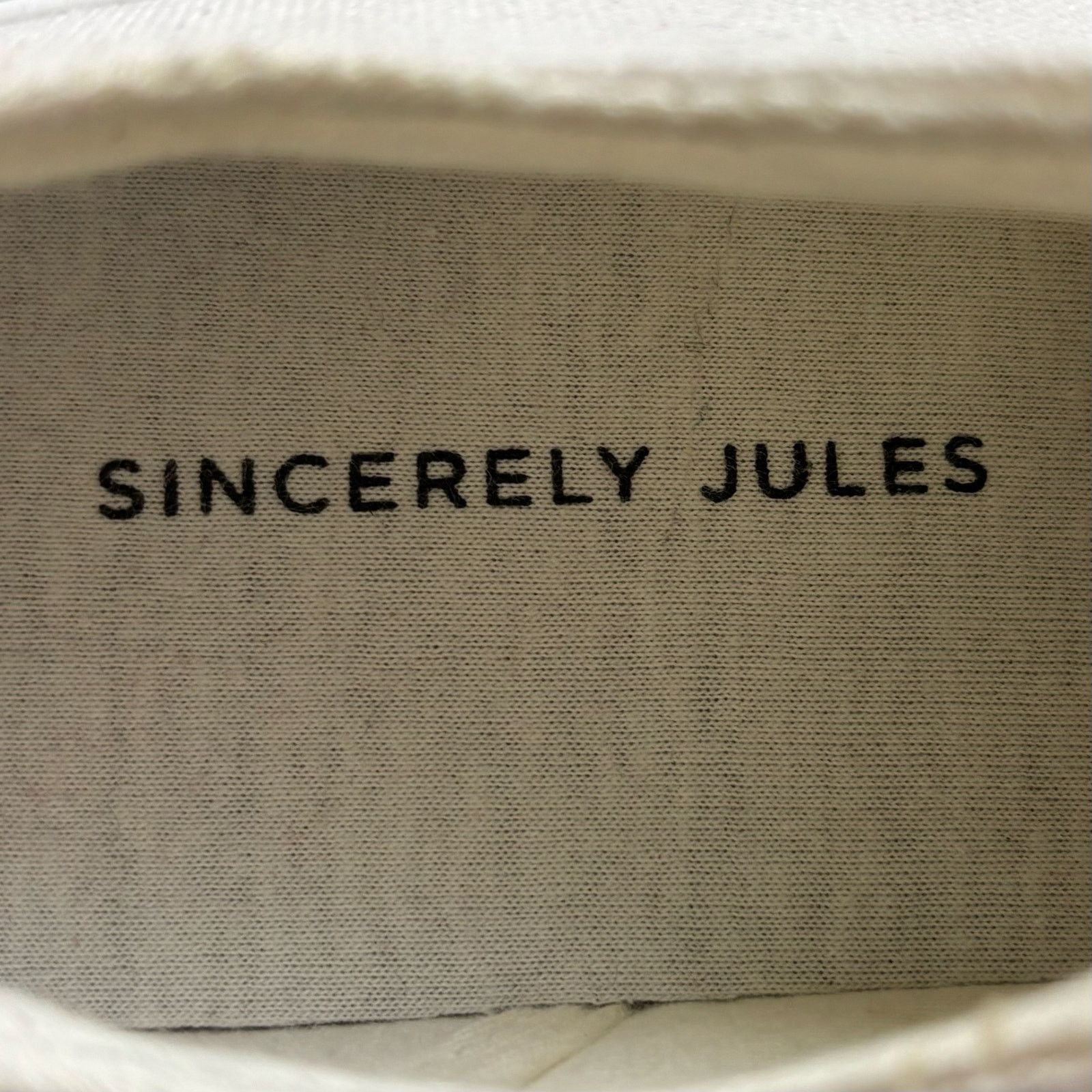Other Sincerely Jules Vince White Canvas Low-Top Sneakers Size 10 Size US 10 / IT 40 - 5 Thumbnail