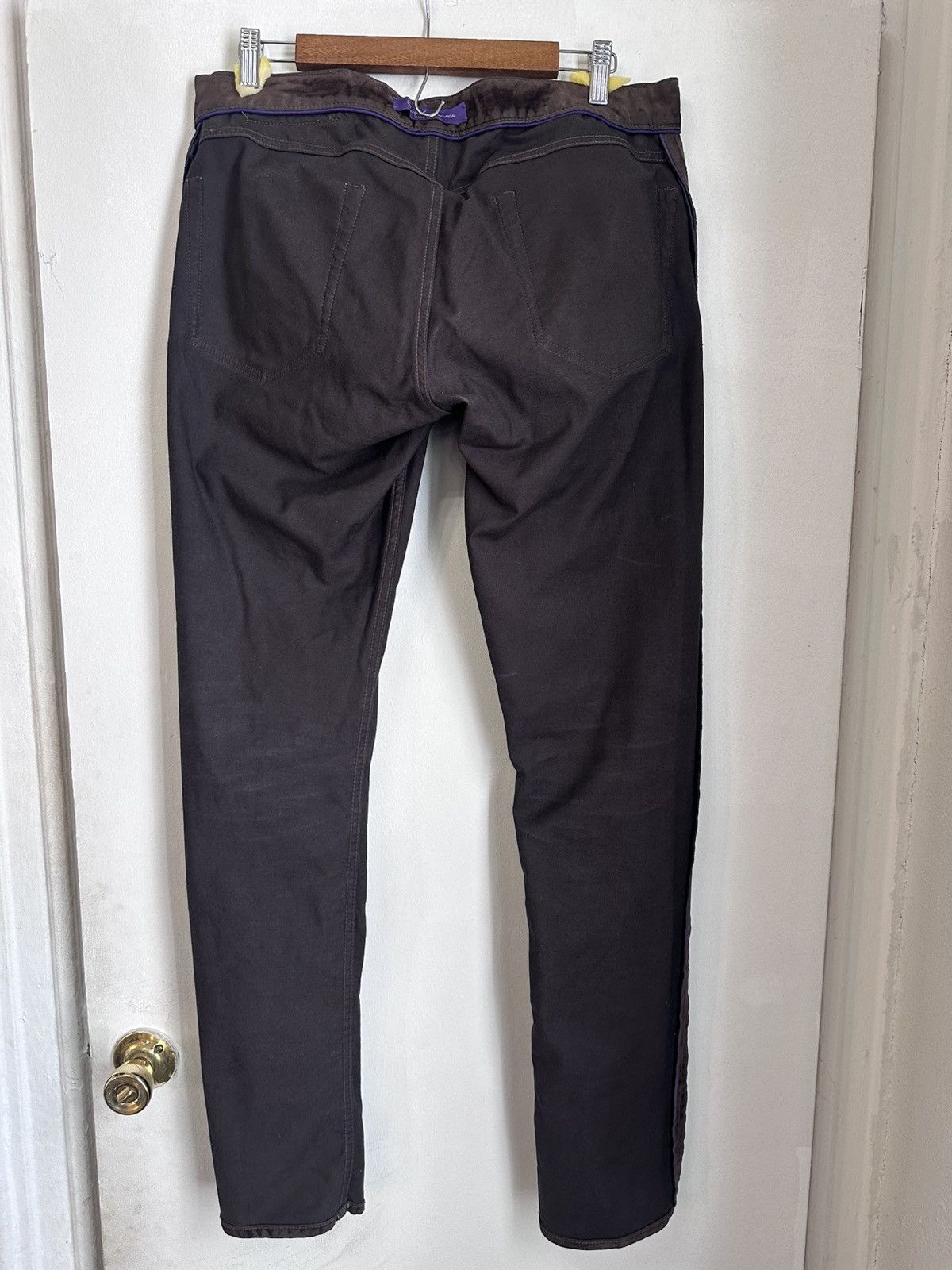 Ralph Lauren Purple Label Slim fit brown velvet purple label pants Size US 32 / EU 48 - 7 Thumbnail