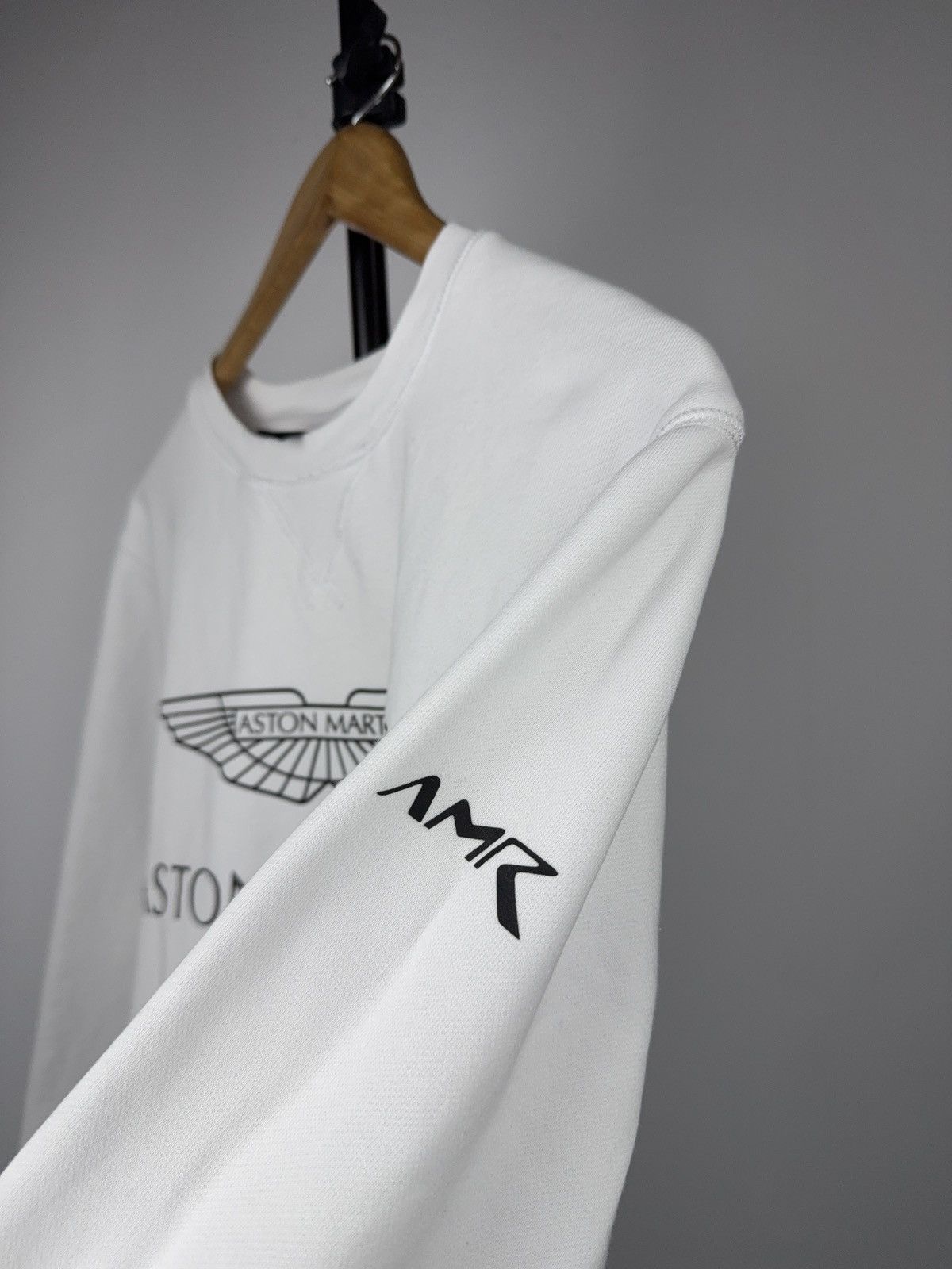 Hackett Racing Aston Martin AMR Hackett London White Sweatshirt Size US L / EU 52-54 / 3 - 14 Thumbnail