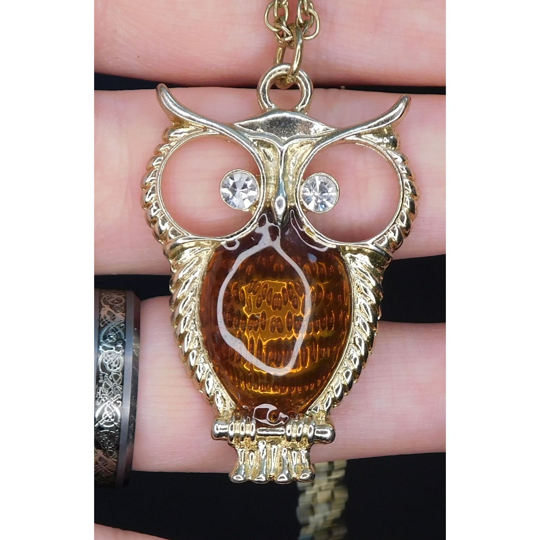 Other Whimsigoth Cottagecore Own Necklace With Rhinestones And Ena Size ONE SIZE - 1 Thumbnail
