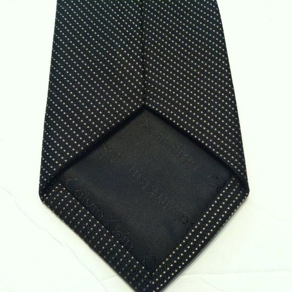 Calvin Klein CALVIN KLEIN MEN'S NEW BLACK 100%SILK TIE WIDTH: 3" Size ONE SIZE - 5 Thumbnail