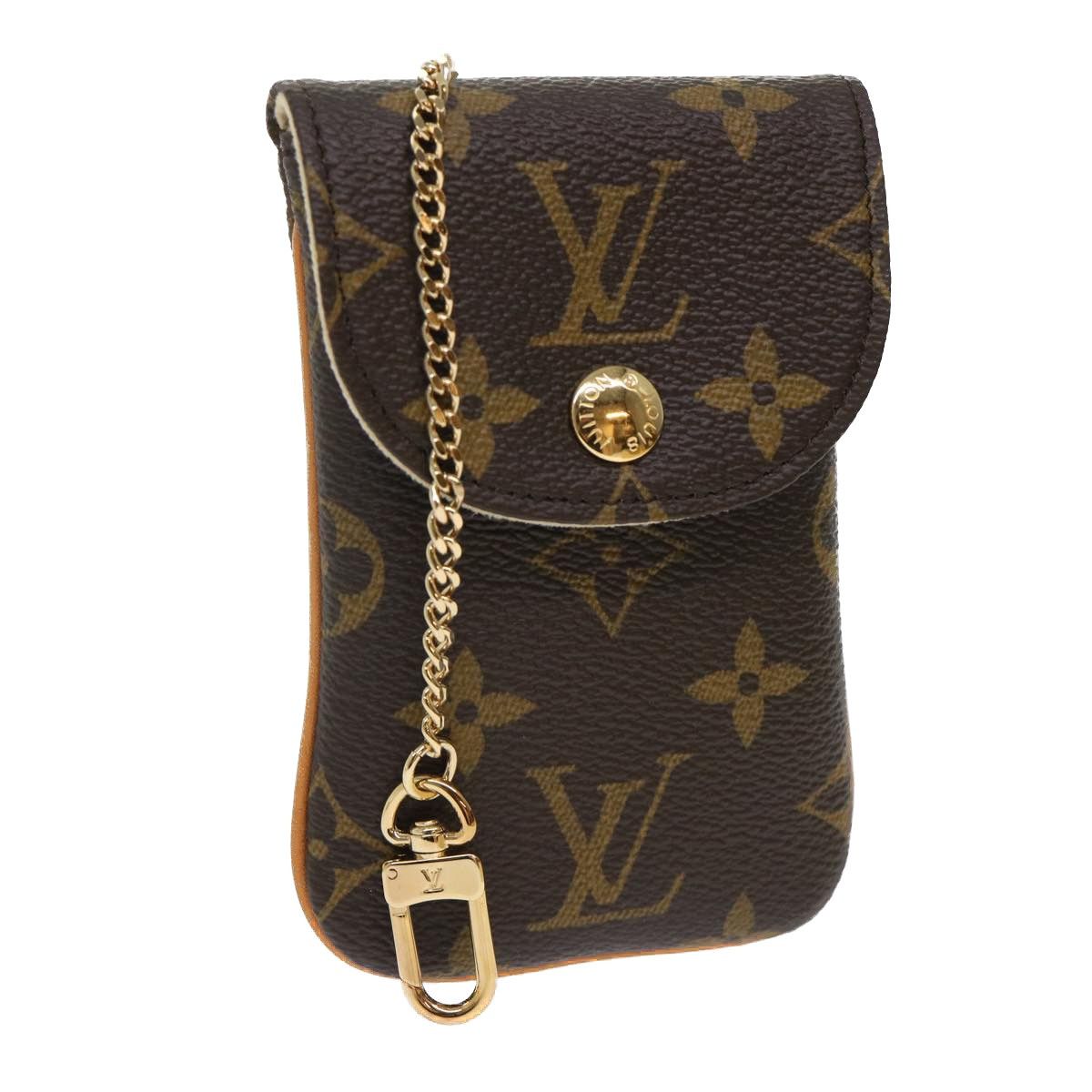 LOUIS VUITTON Monogram Etui Telephonne Cell Phone Case M66546 Japan Used