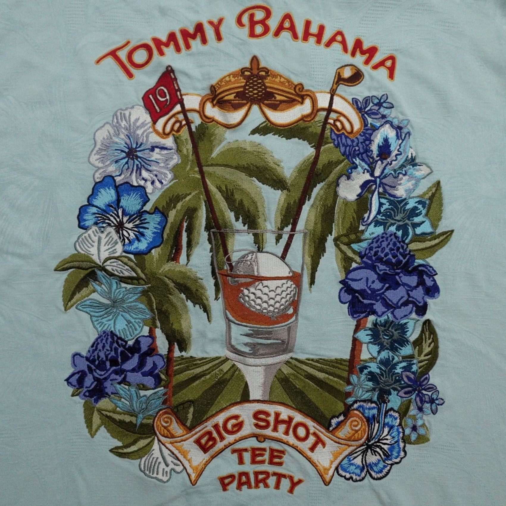 Tommy Bahama Tommy Bahama Button-Up Shirt XXL Silk Shirt Men Blue Short Sleeve 2XL Button-Up Size US XXL / EU 58 / 5 - 2 Thumbnail