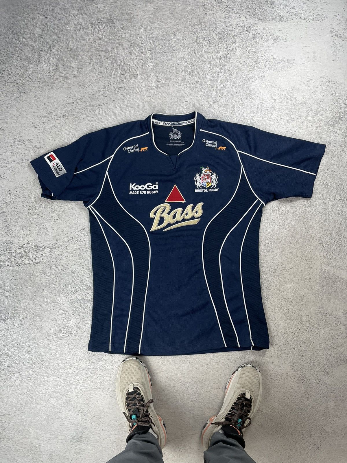 Maillot rugby homme Bristol 2007-2008 bleu Kooga taille medium