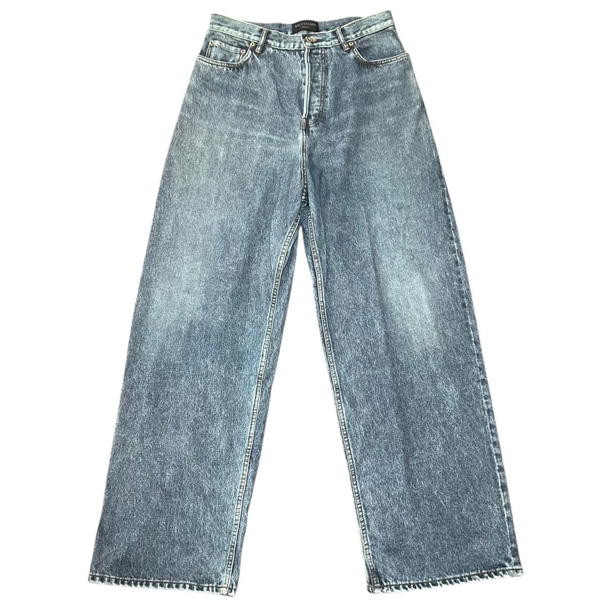 Balenciaga BALENCIAGA 2022AW Trompe-l’œil Heavy Cotton Jersey Denim Set Size US XS / EU 42 / 0 - 13 Thumbnail