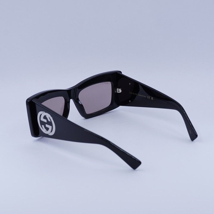 Gucci Gucci GG1842S 006 Sunglasses White/Black Square Frame, Brown Size ONE SIZE - 6 Thumbnail