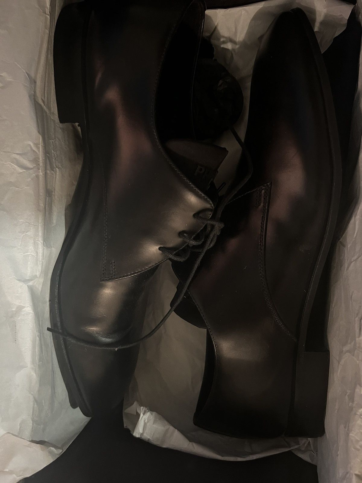 Prada Mens Black Prada Dress Shoe Size US 8.5 / EU 41-42 - 7 Thumbnail