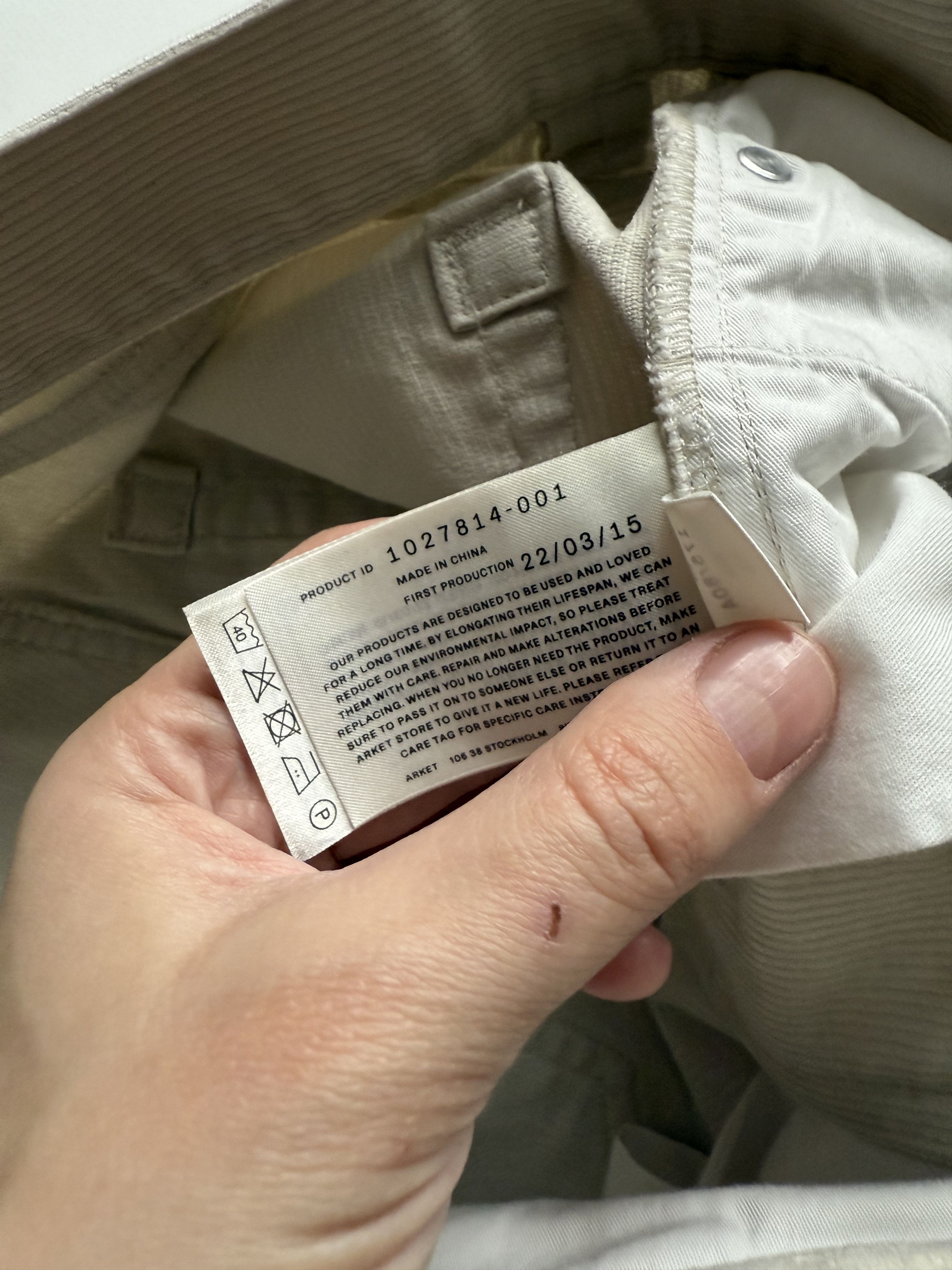 Arket Men’s ARKET Loose Corduroy Trousers Off-White W30/S Size US 30 / EU 46 - 7 Thumbnail