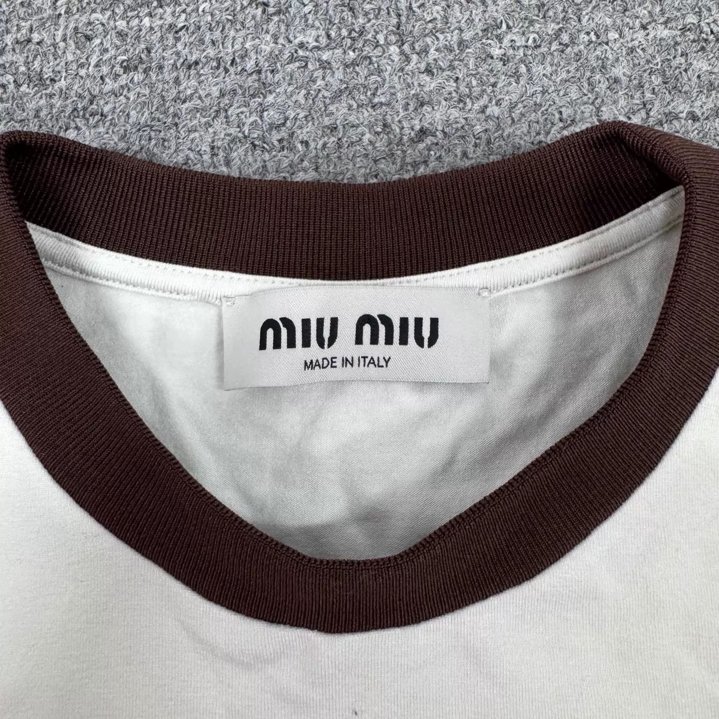 Miu Miu MIU MIU Logo Short Sleeve Tee M 99 New Size M / US 6-8 / IT 42-44 - 6 Thumbnail