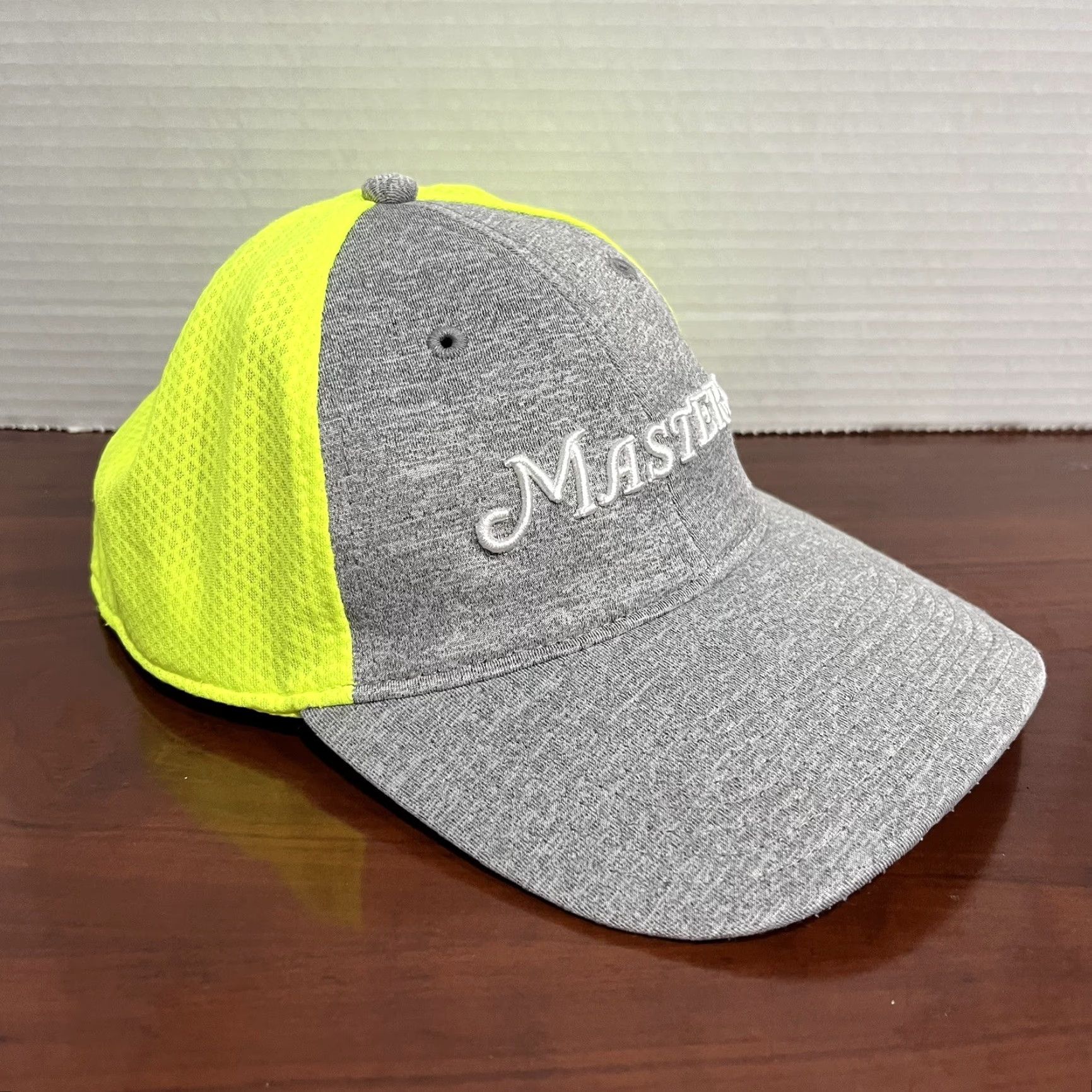 American Needle American Needle The Masters Hat Cap Snap Back Gray Neon Yellow Golf Hat Mens Flawed Adjustable Lightweight Outdoor Sports USA Size ONE SIZE - 4 Thumbnail
