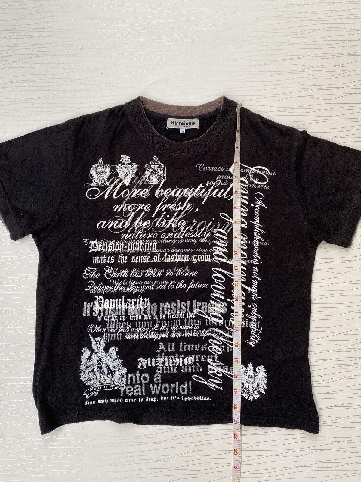 Japanese Brand Japanese Sirmione poem ISWN Raf Simons Hysteric Glamour Tee Size US S / EU 44-46 / 1 - 7 Thumbnail