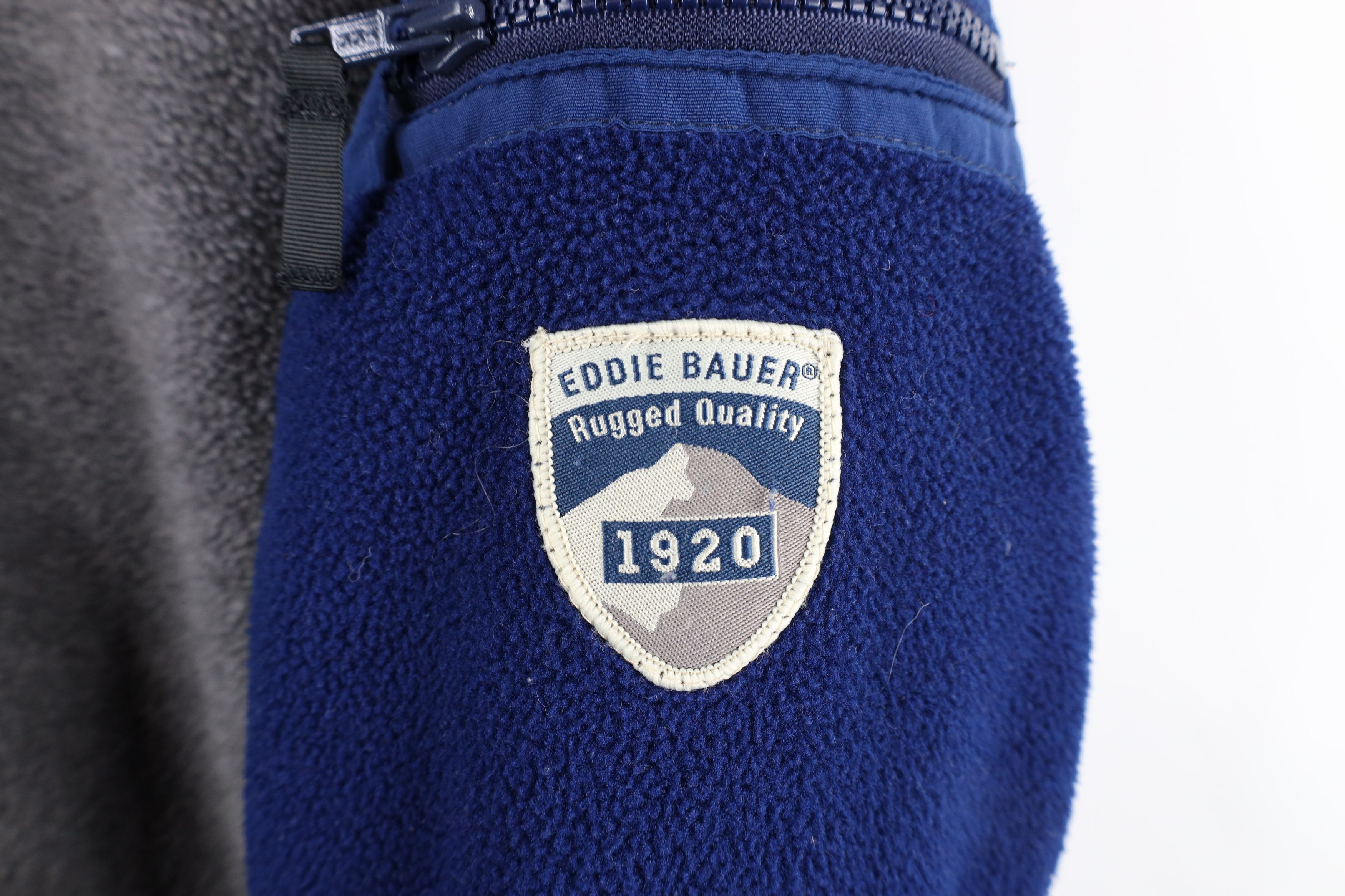 Vintage 90s Eddie Bauer Polartec Fleece Full Zip Hoodie