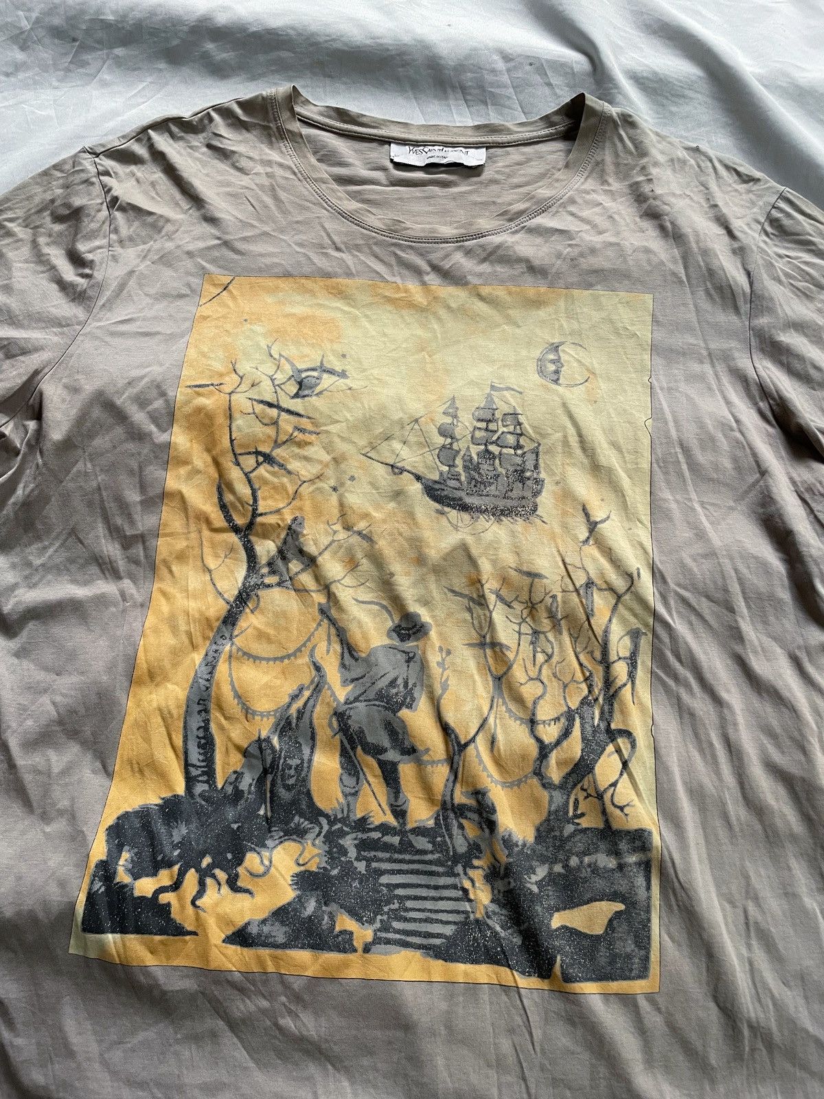 Yves Saint Laurent YVES SAINT LAURENT GRPAHIC TEE Size US L / EU 52-54 / 3 - 2 Thumbnail