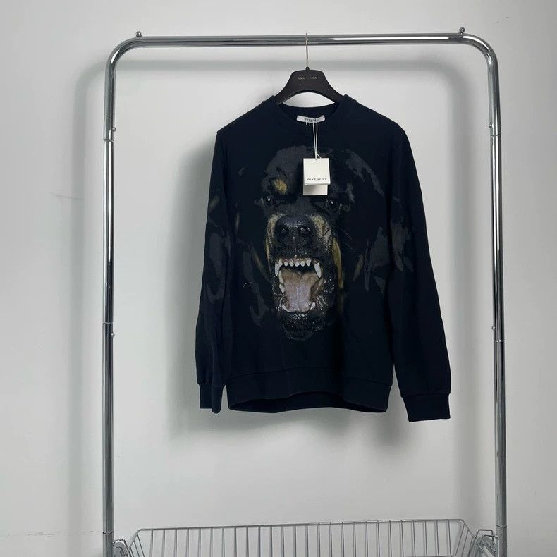 Givenchy Givenchy Dog Head Pattern Printed Round Neck Hoodie yy0072 Size US M / EU 48-50 / 2 - 1 Thumbnail