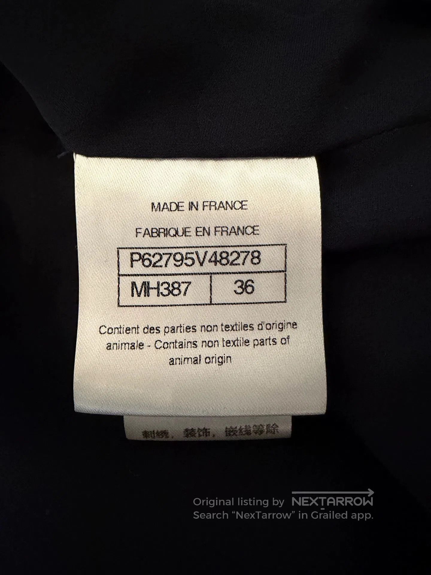 Chanel Chanel Blue Black Sequin Double-Breasted Coat. Size US XS / EU 42 / 0 - 4 Thumbnail