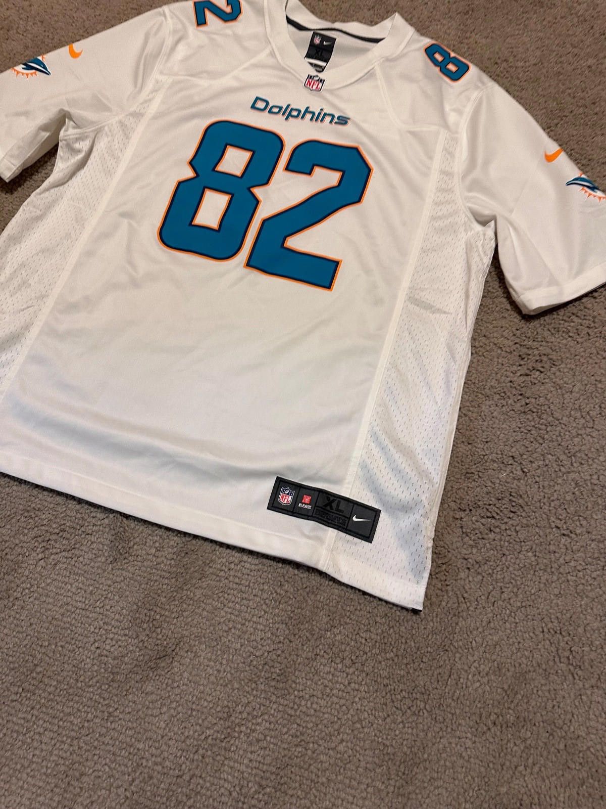 Nike Miami Dolphins NFL Football Mens Nike Jersey #82 Hartline XL Size US XL / EU 56 / 4 - 2 Thumbnail