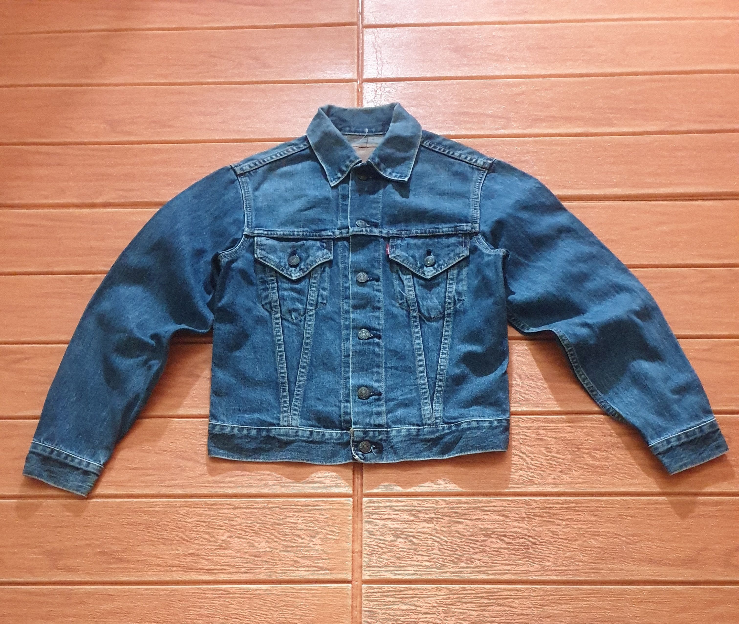 Levi's 💥Vintage Levis big E J22 denim Jacket Size US XS / EU 42 / 0 - 7 Thumbnail