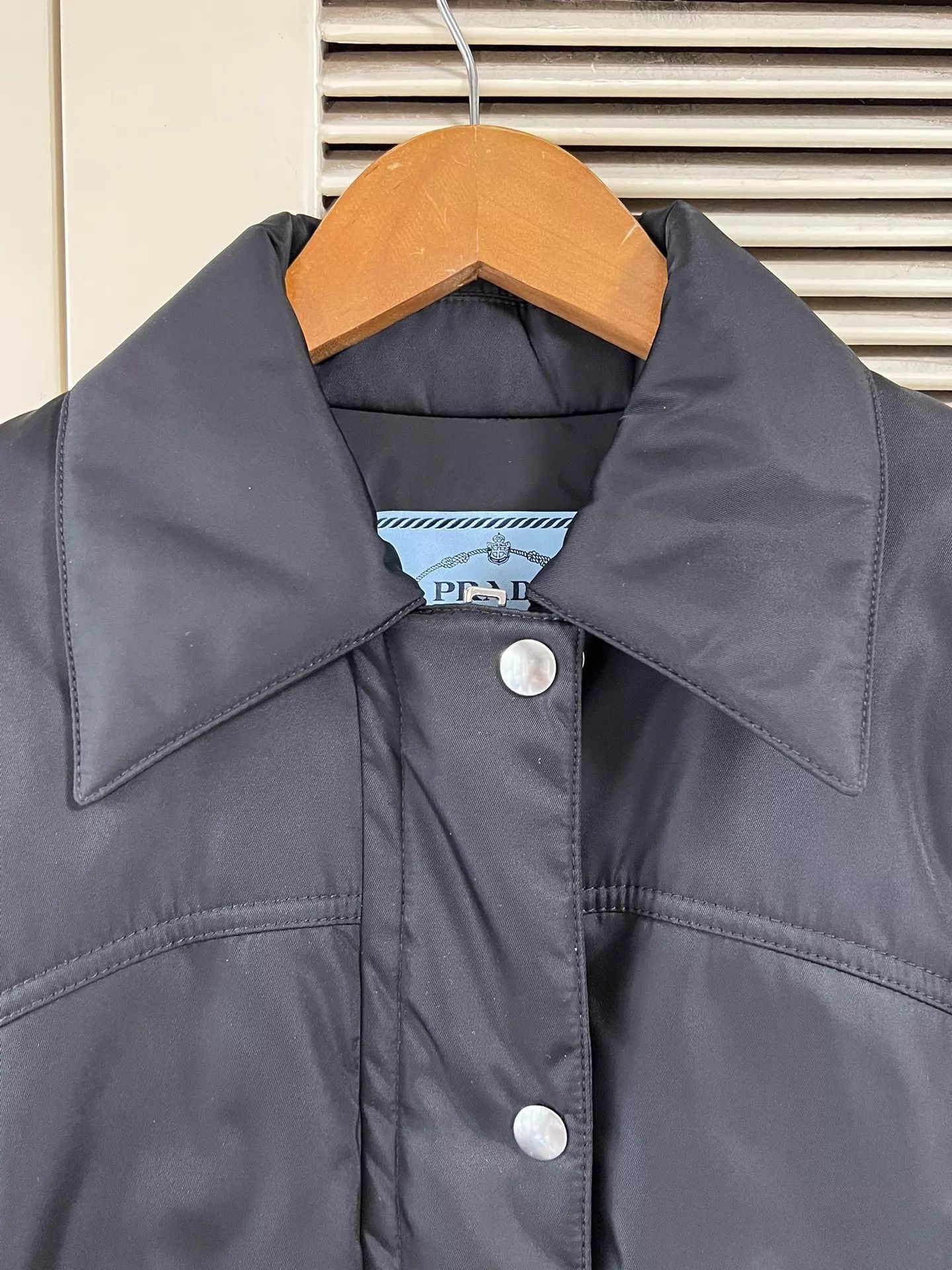 Prada Prada Recycled Nylon Down Jacket Black Size 38 Size XS / US 0-2 / IT 36-38 - 4 Thumbnail