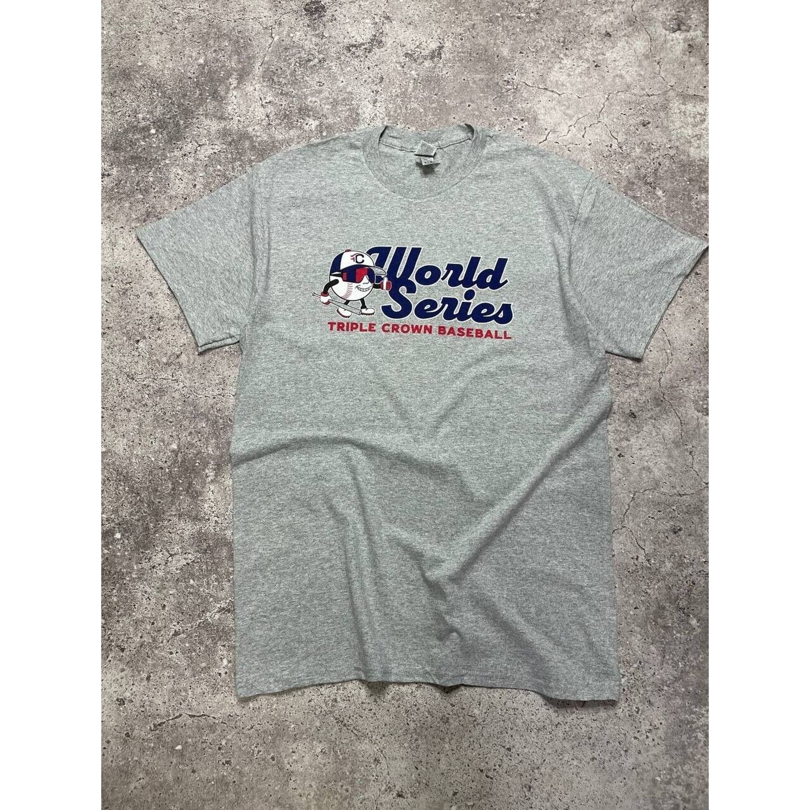 Other Vintage Triple Crown Baseball T-Shirt Gray World Series Tee Size US M / EU 48-50 / 2 - 1 Thumbnail