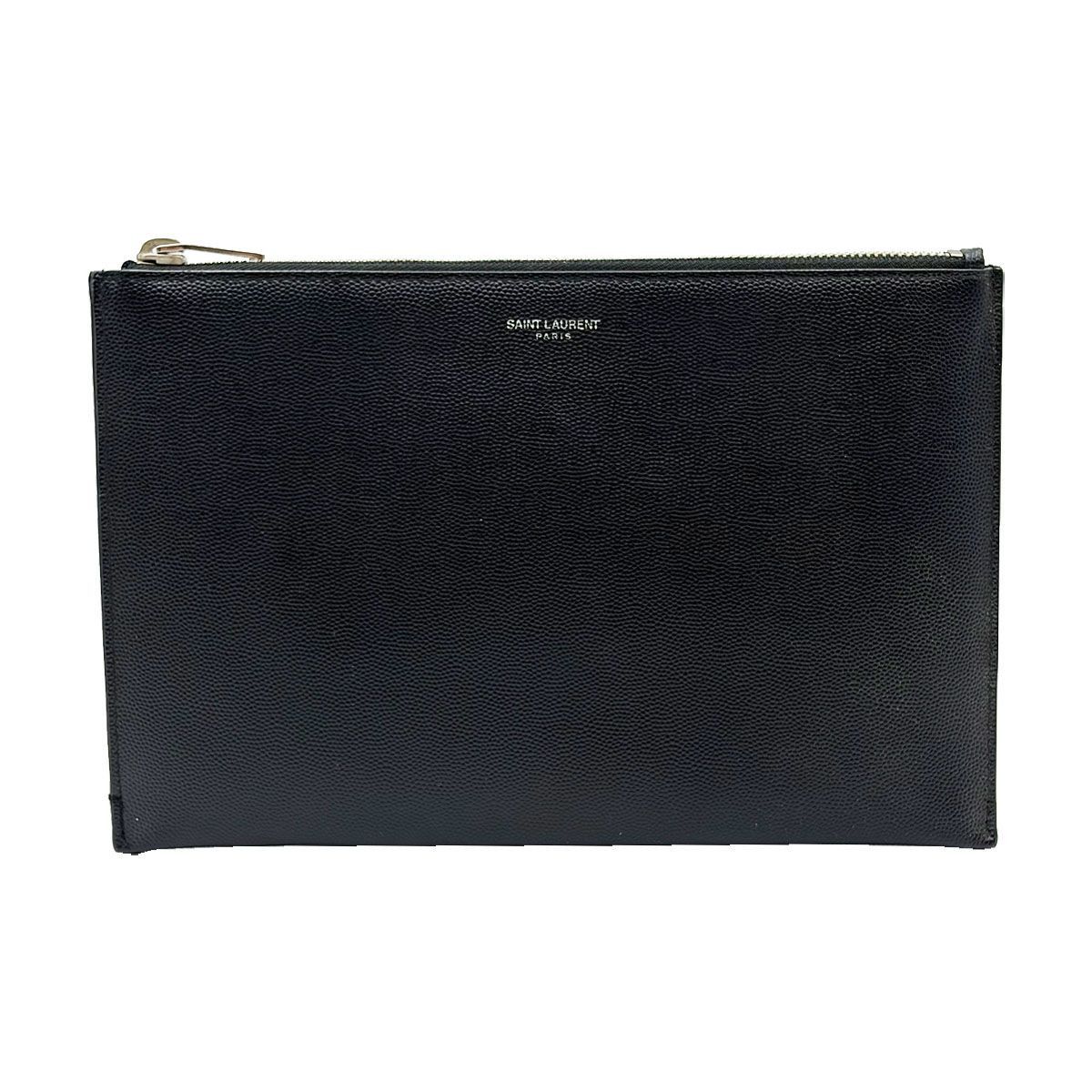 Yves Saint Laurent Classic Small Leather Clutch Black Size ONE SIZE - 1 Thumbnail