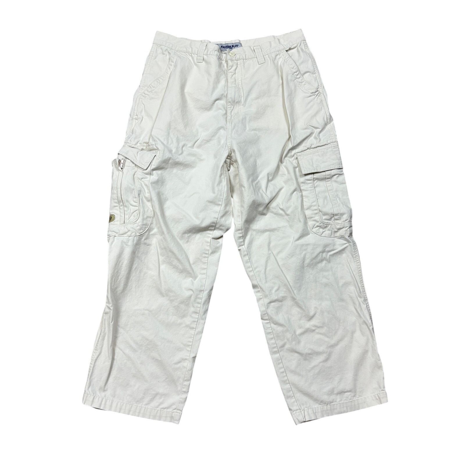 Anchor Blue × Vintage Vintage Anchor Blue Baggy Cargo Pants Men's 36x28 Y2K Skater Size US 36 / EU 52 - 1 Thumbnail