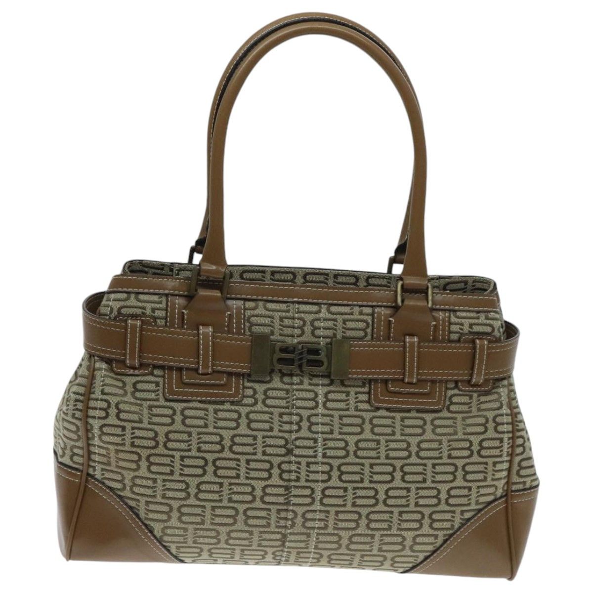 Balenciaga Bb Beige Canvas Handbag (Pre-Owned) Size ONE SIZE - 1 Thumbnail