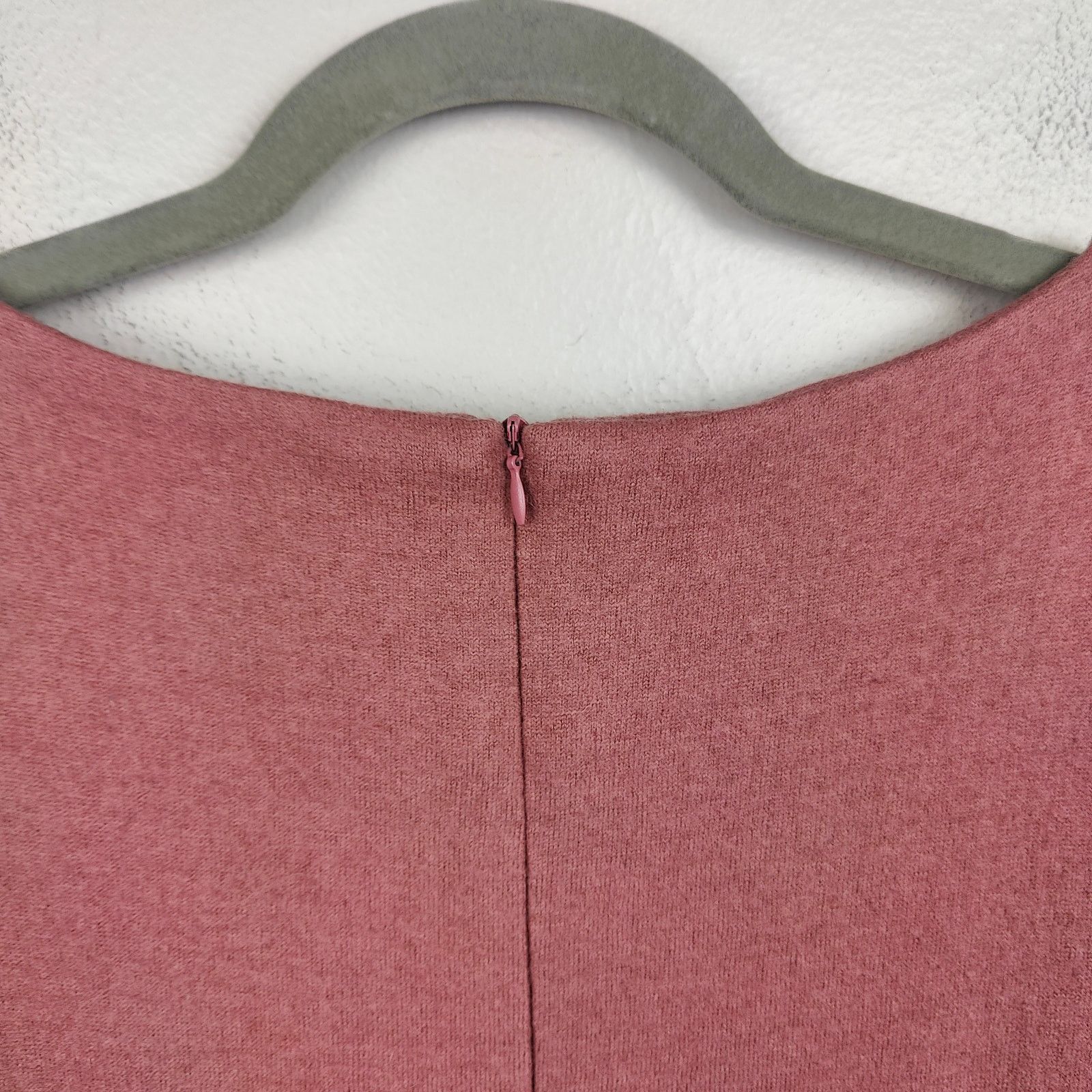 Other The Fold Evesham Dress Womens 12 Rose Pink Wool Size XL / US 12-14 / IT 48-50 - 5 Thumbnail