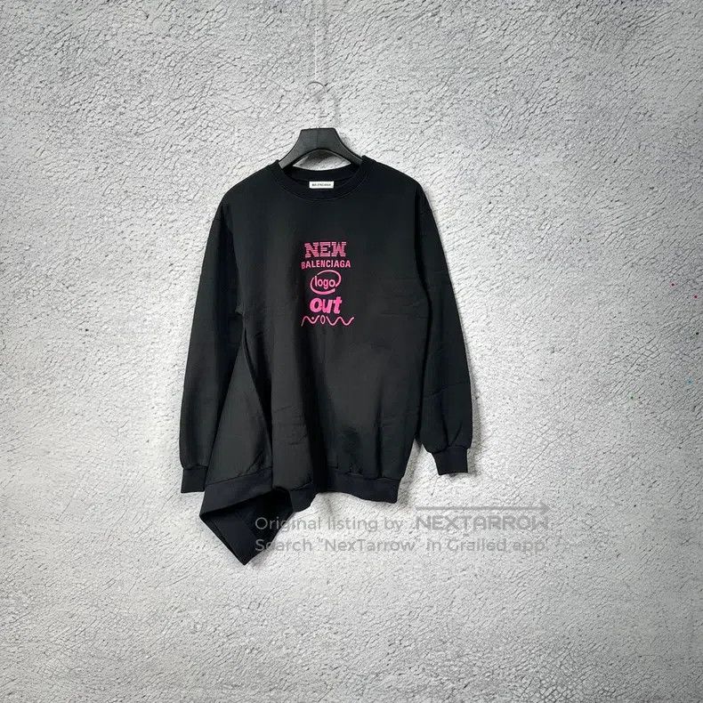 Balenciaga Balenciaga Letter printed solid color long sleeve hooded s Size M / US 6-8 / IT 42-44 - 1 Thumbnail