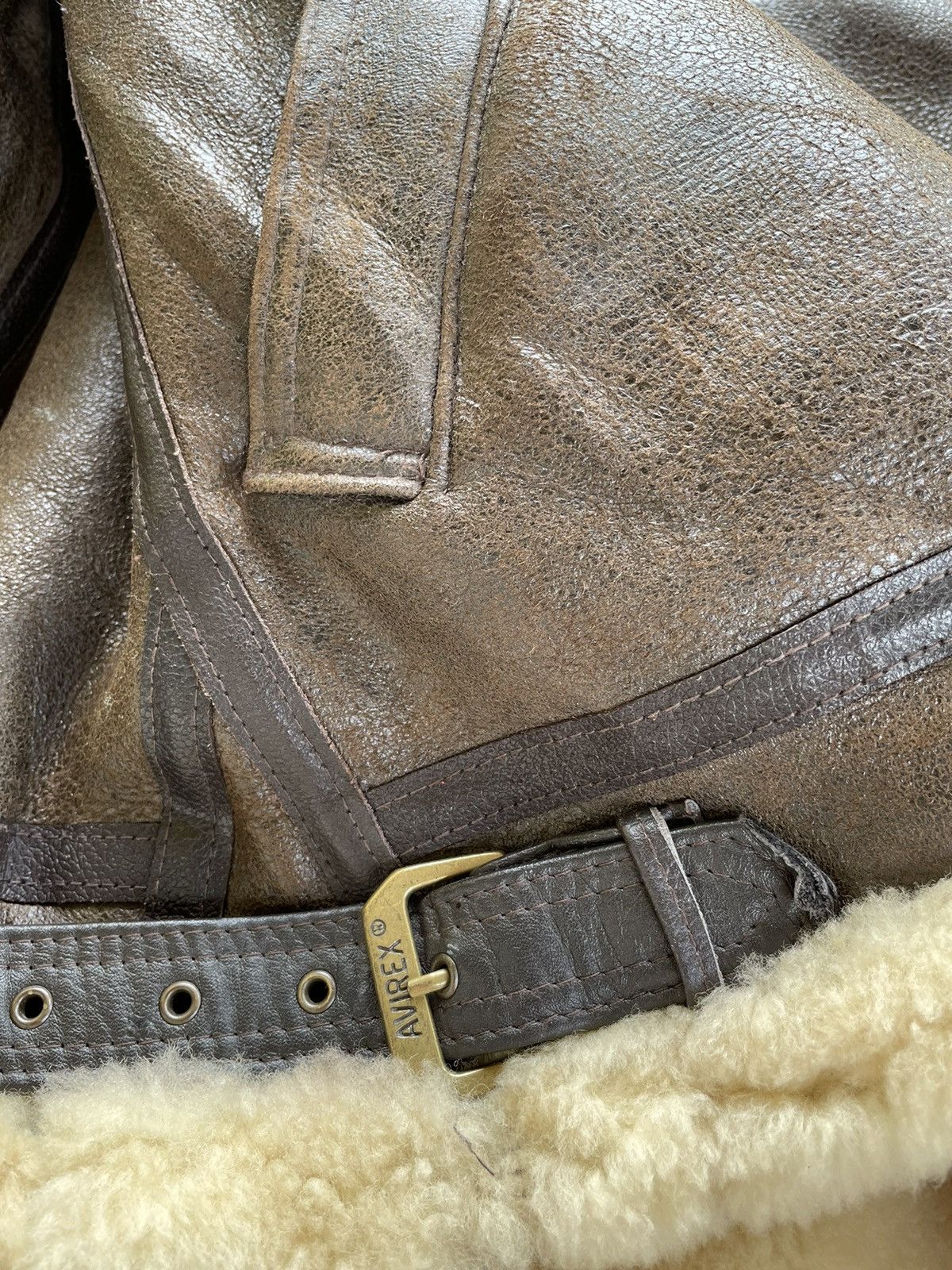 Avirex Vintage Avirex B-3 Sheepskin Flight Leather Shearling Jacket Size US M / EU 48-50 / 2 - 5 Thumbnail