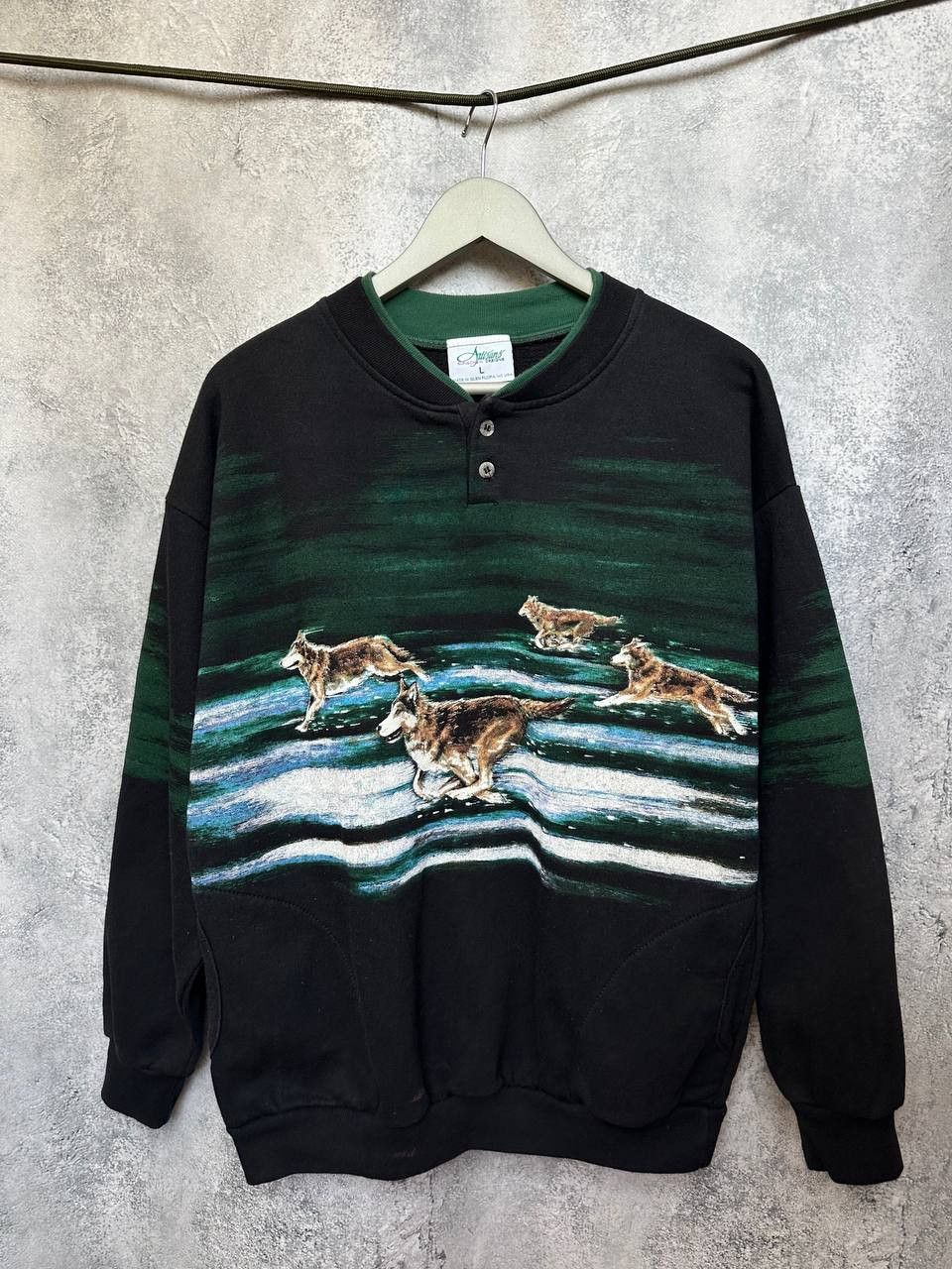 Artisan Lab Artisans SunSchein Designs Wolf Pack Graphic Sweater USA Size US L / EU 52-54 / 3 - 1 Thumbnail