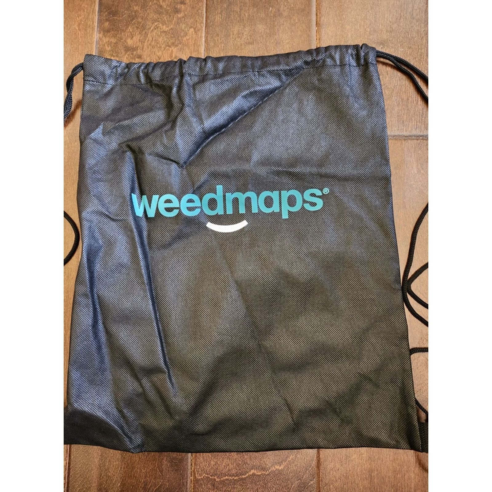 Vintage Weedmaps Backpack Drawstring Bag Medium Black Mens Backpack Size ONE SIZE - 2 Thumbnail