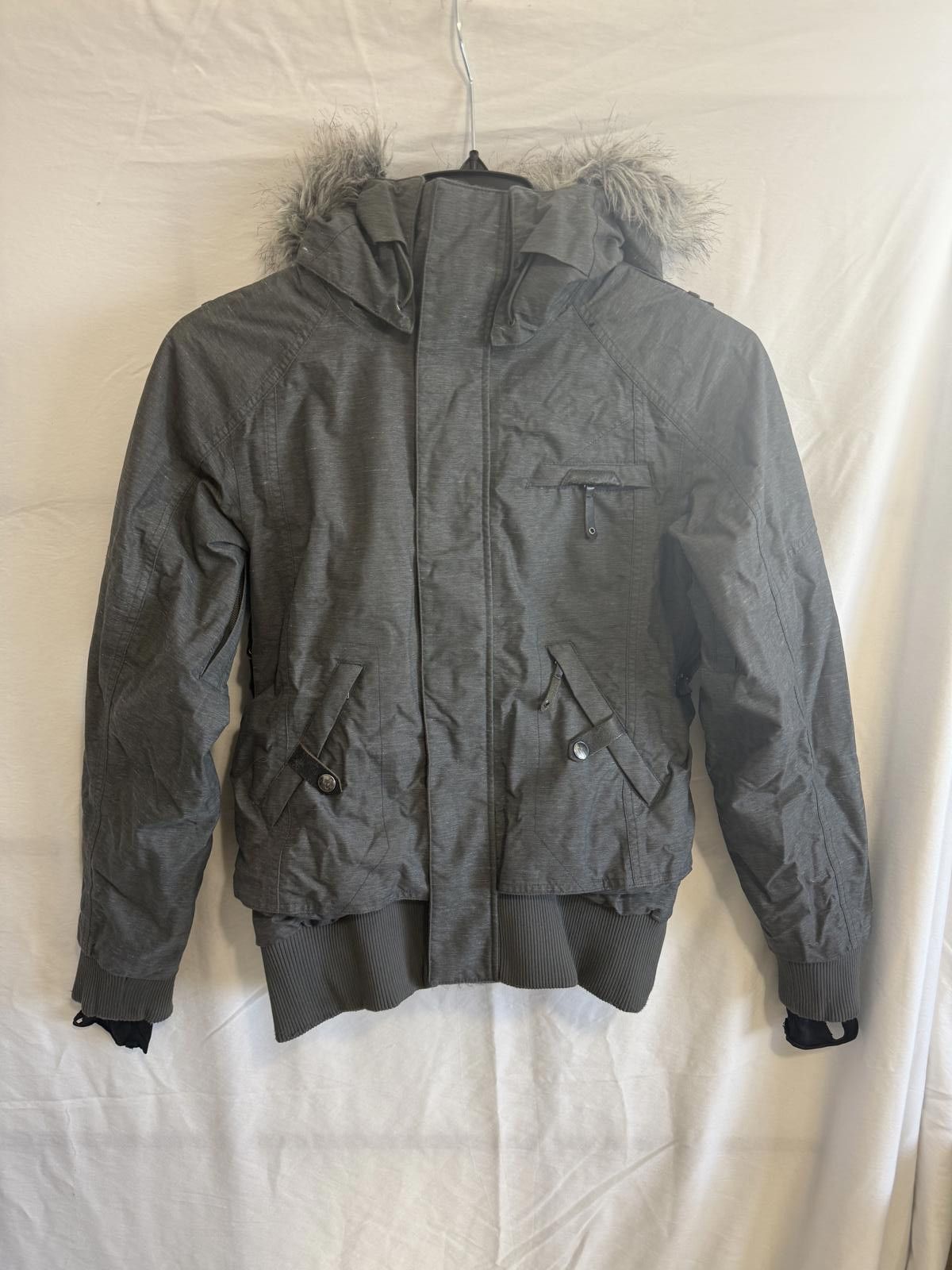 Oakley Oakley Women's Gray Hooded Winter Jacket with Faux Fur Trim Size XS / US 0-2 / IT 36-38 - 4 Thumbnail