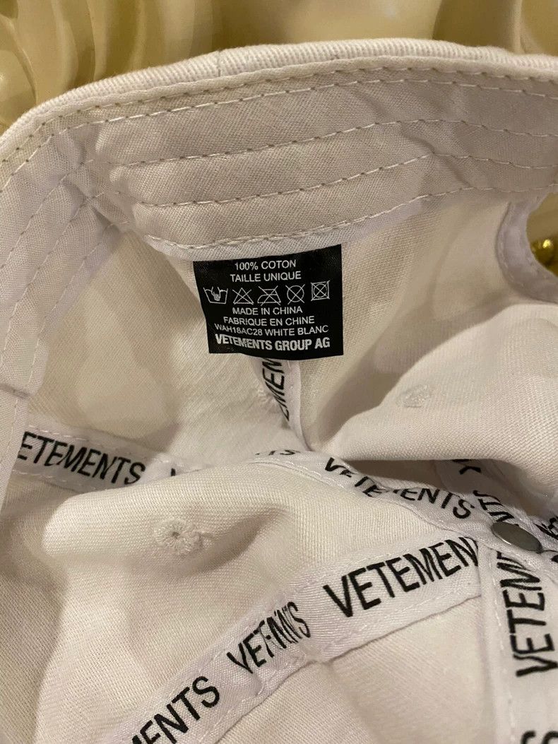 Vetements Vetements White baseball cap Size ONE SIZE - 5 Thumbnail