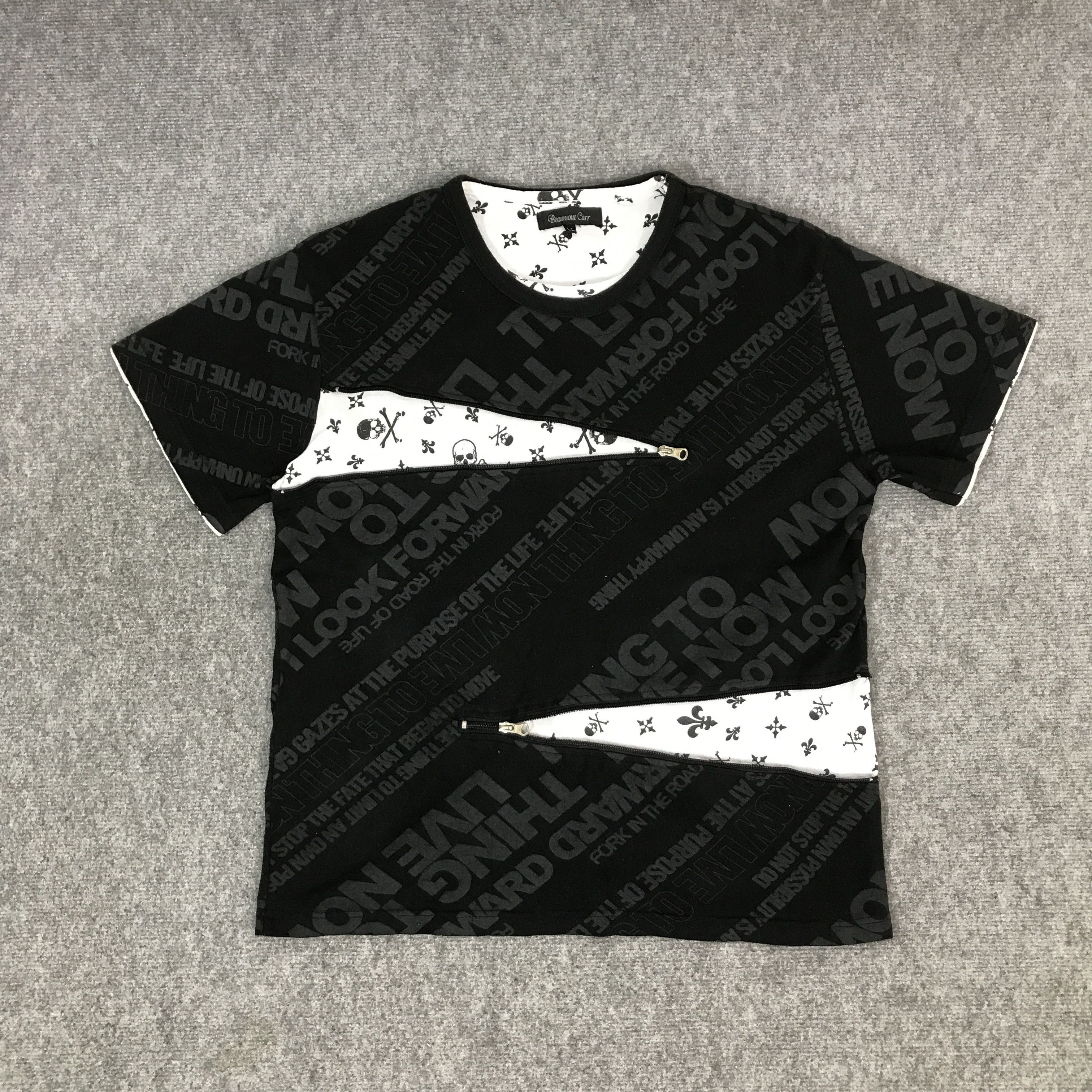 If Six Was Nine BEAUMONT CARR DESIGN ZIP SKULL T-SHIRT Size US L / EU 52-54 / 3 - 1 Thumbnail
