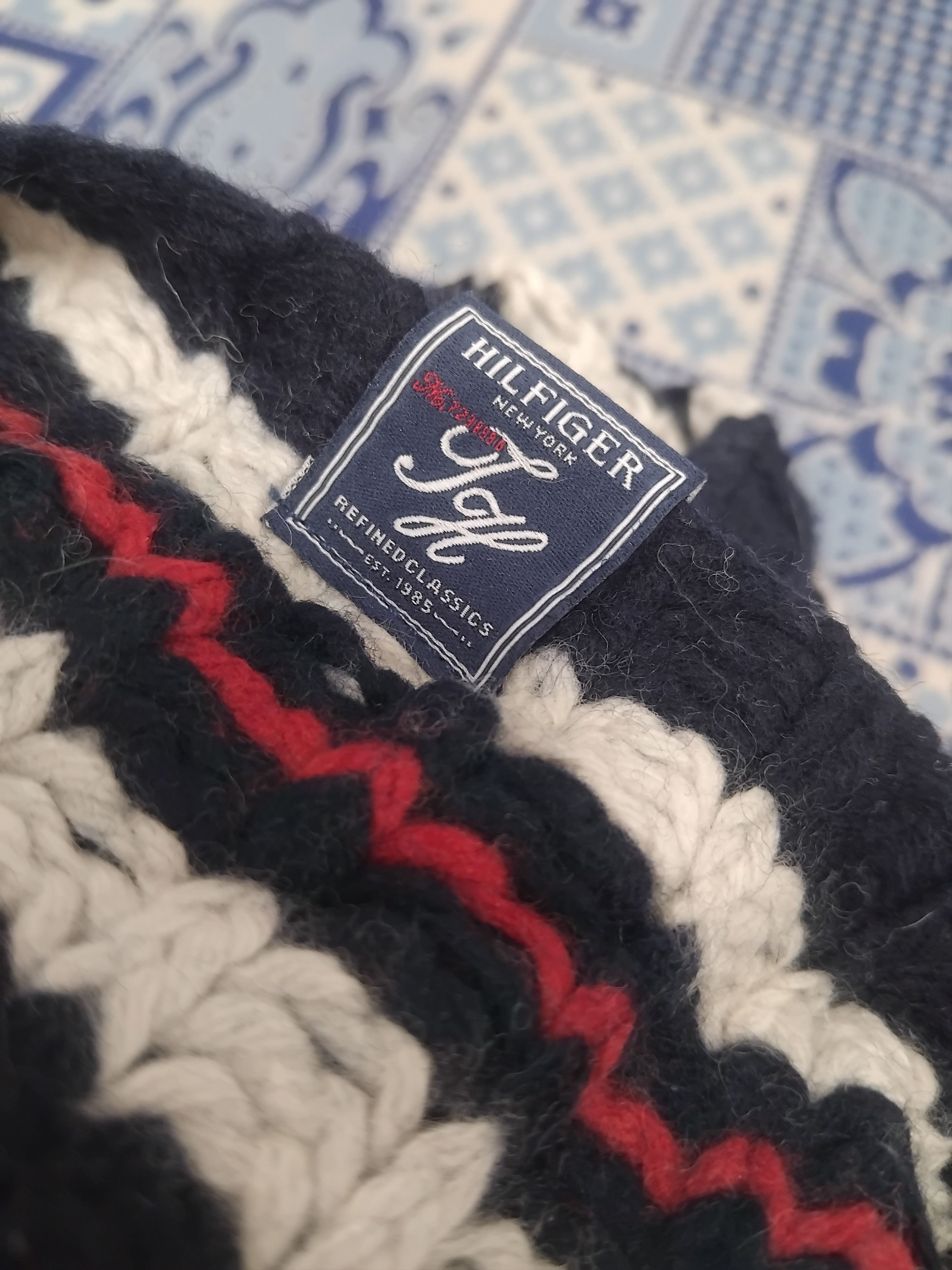 Tommy Hilfiger 💥Tommy hilfiger blue red beanie Size ONE SIZE - 2 Thumbnail