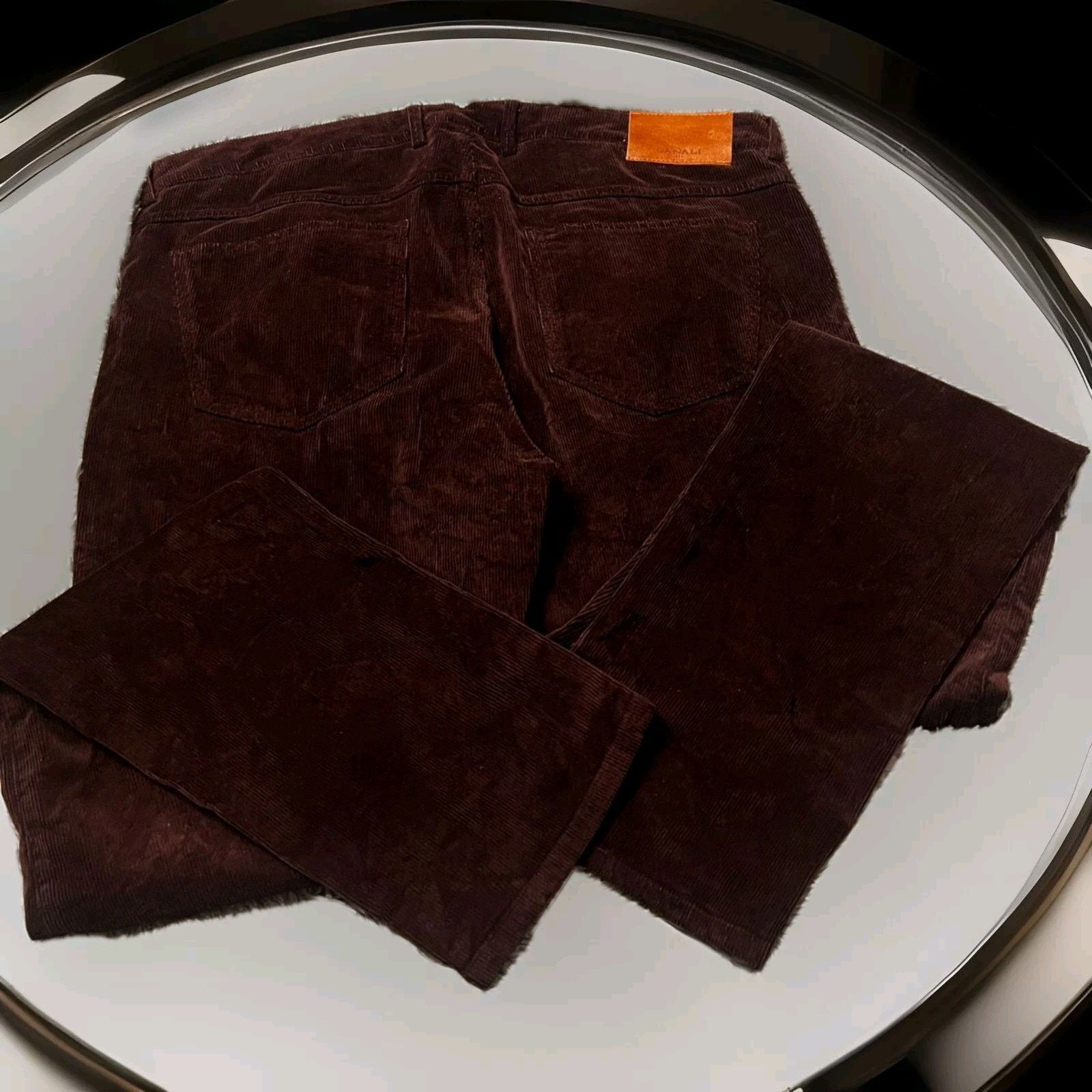 Canali Cordoroy Canali Men's Dark Red Pants Size 56 X Eu Size US 40 / EU 56 - 7 Thumbnail