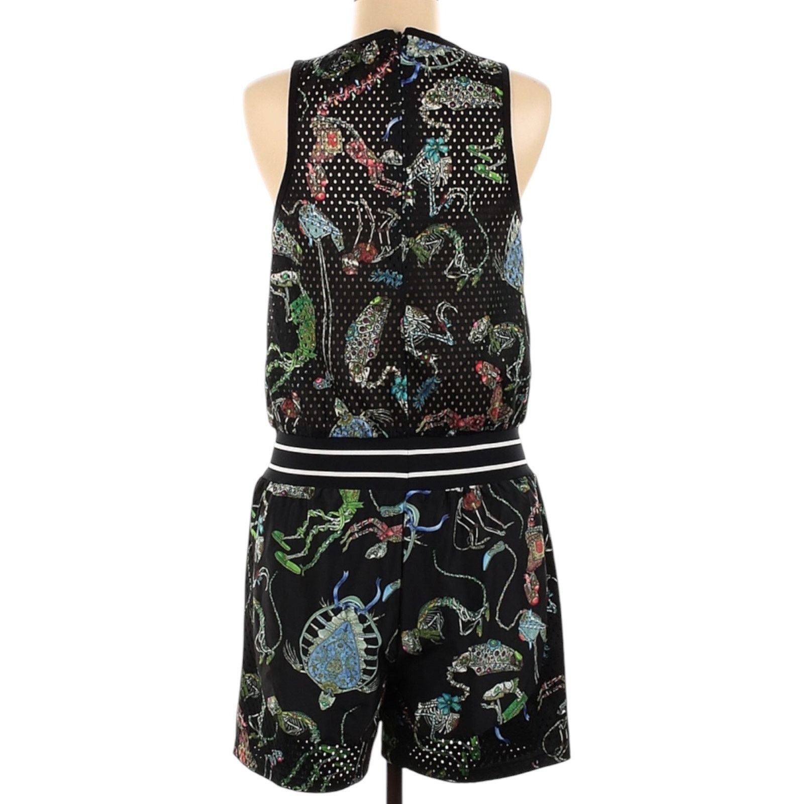 Puma Puma x SWASH London Fossil Printed Romper Medium Black Mesh Size 27" / US 4 / IT 40 - 2 Thumbnail