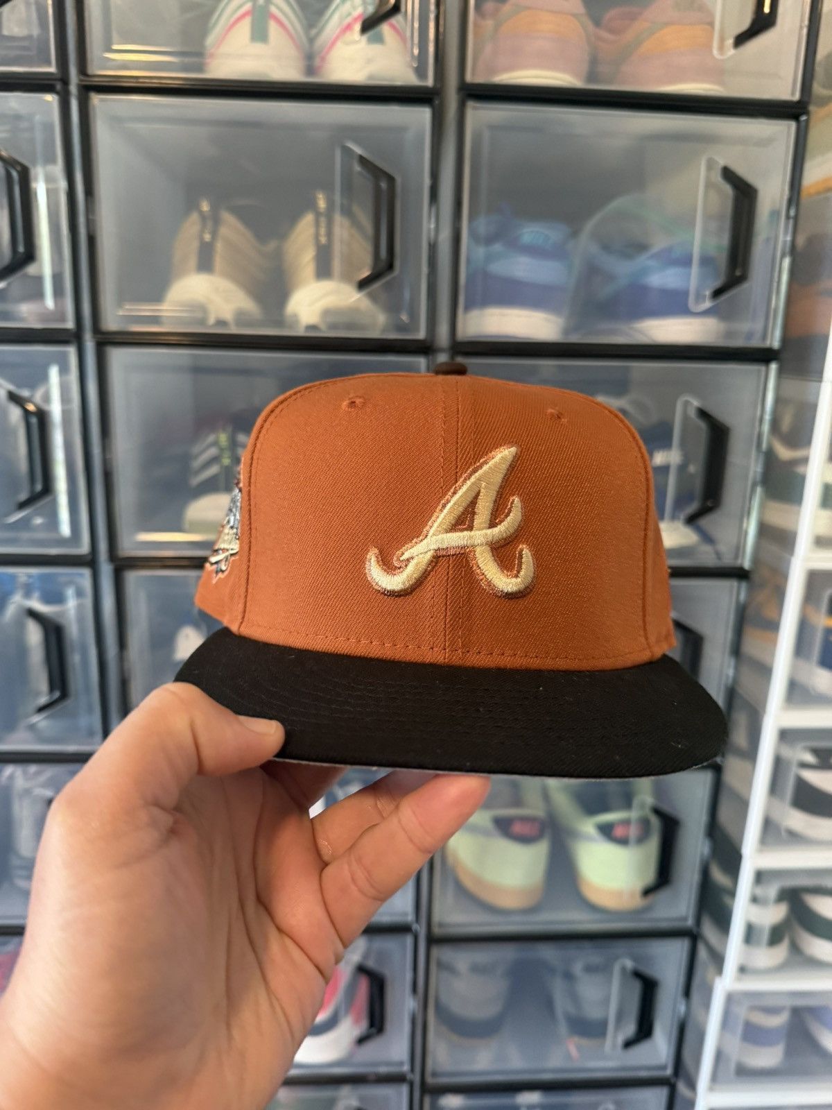 New Era BN Hat Dreams Xs Noho Nati MLB Atlanta Braves 73/8 Size ONE SIZE - 1 Thumbnail