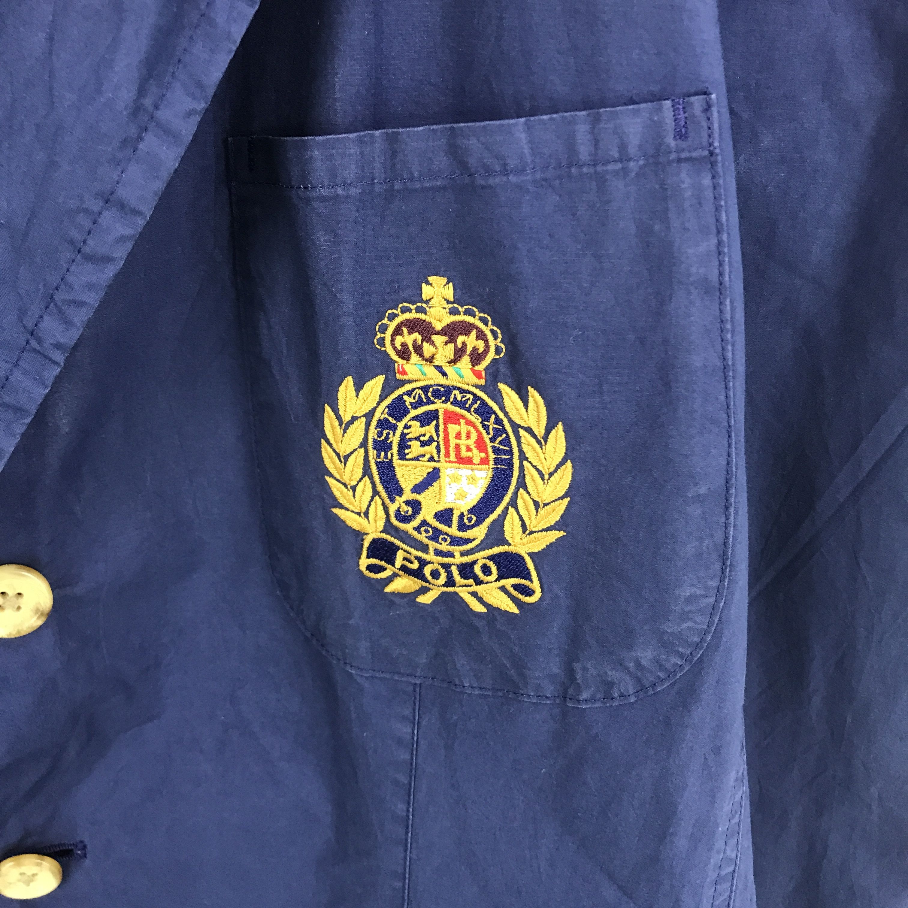 Polo Ralph Lauren Rare polo by ralph lauren blue coat blazer jacket Size US M / EU 48-50 / 2 - 2 Thumbnail